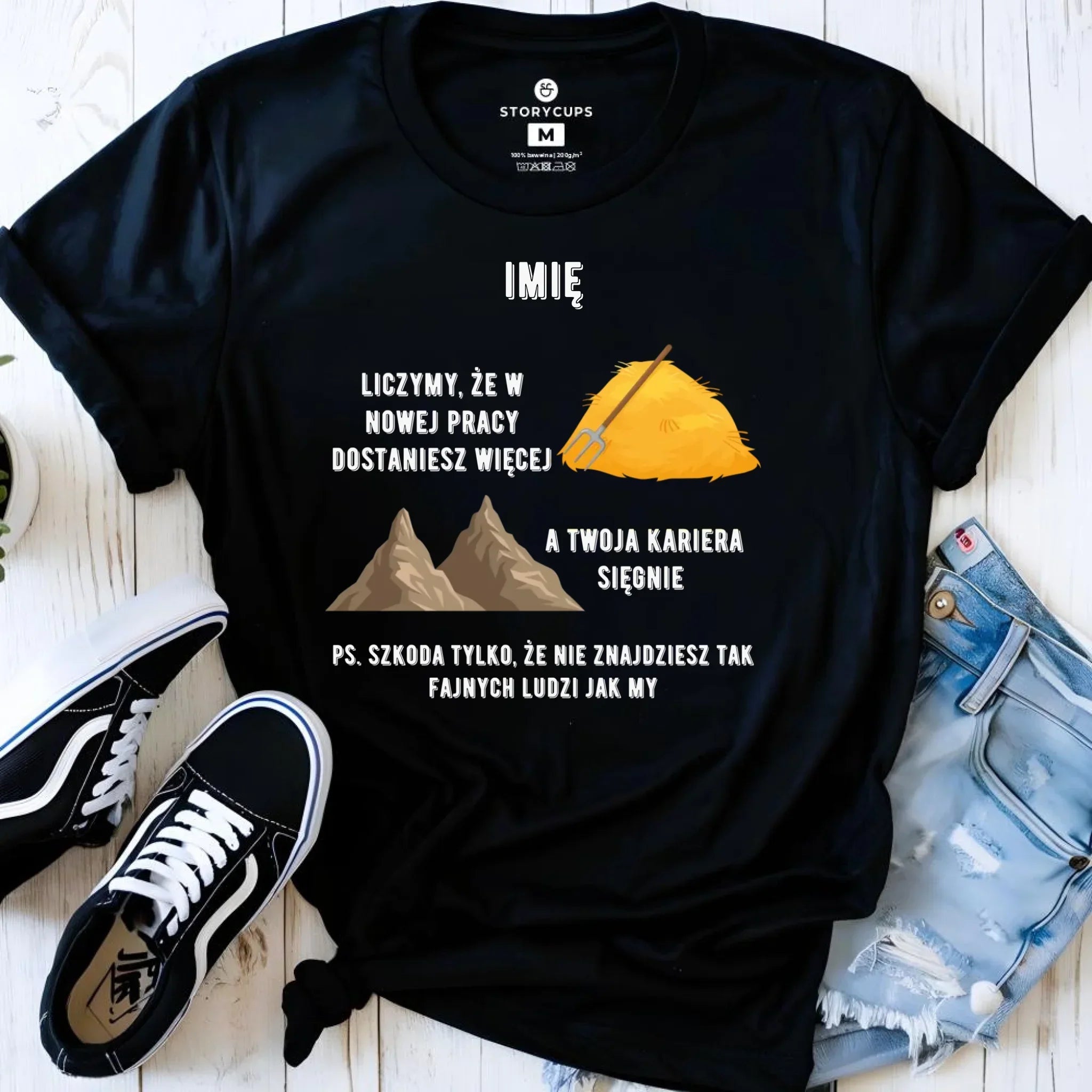 Koszulka damska na odejście z pracy - Nie znajdziesz tak fajnych ludzi jak my - personalizowana OP04 - StoryCups.pl