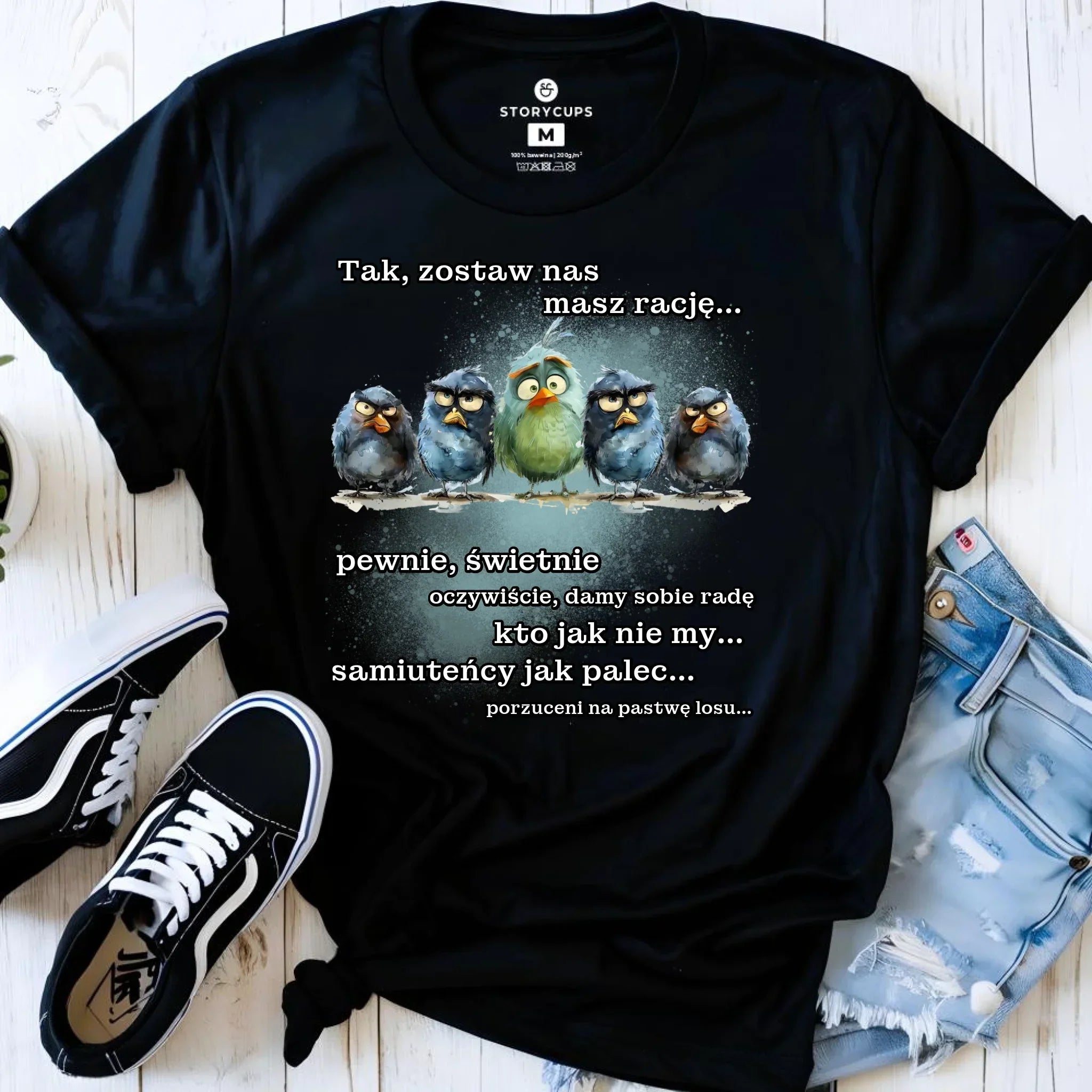 Koszulka damska na odejście z pracy - Tak, zostaw nas OP06 - StoryCups.pl