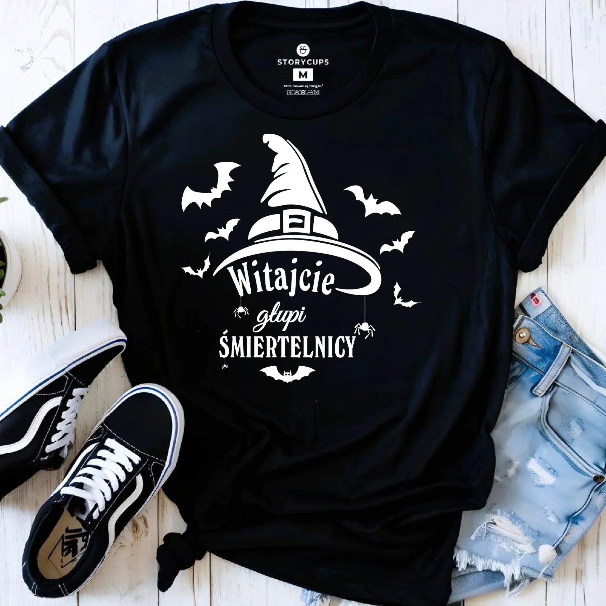 Koszulka damska na Halloween - Witajcie głupi śmiertelnicy HL23 - StoryCups.pl