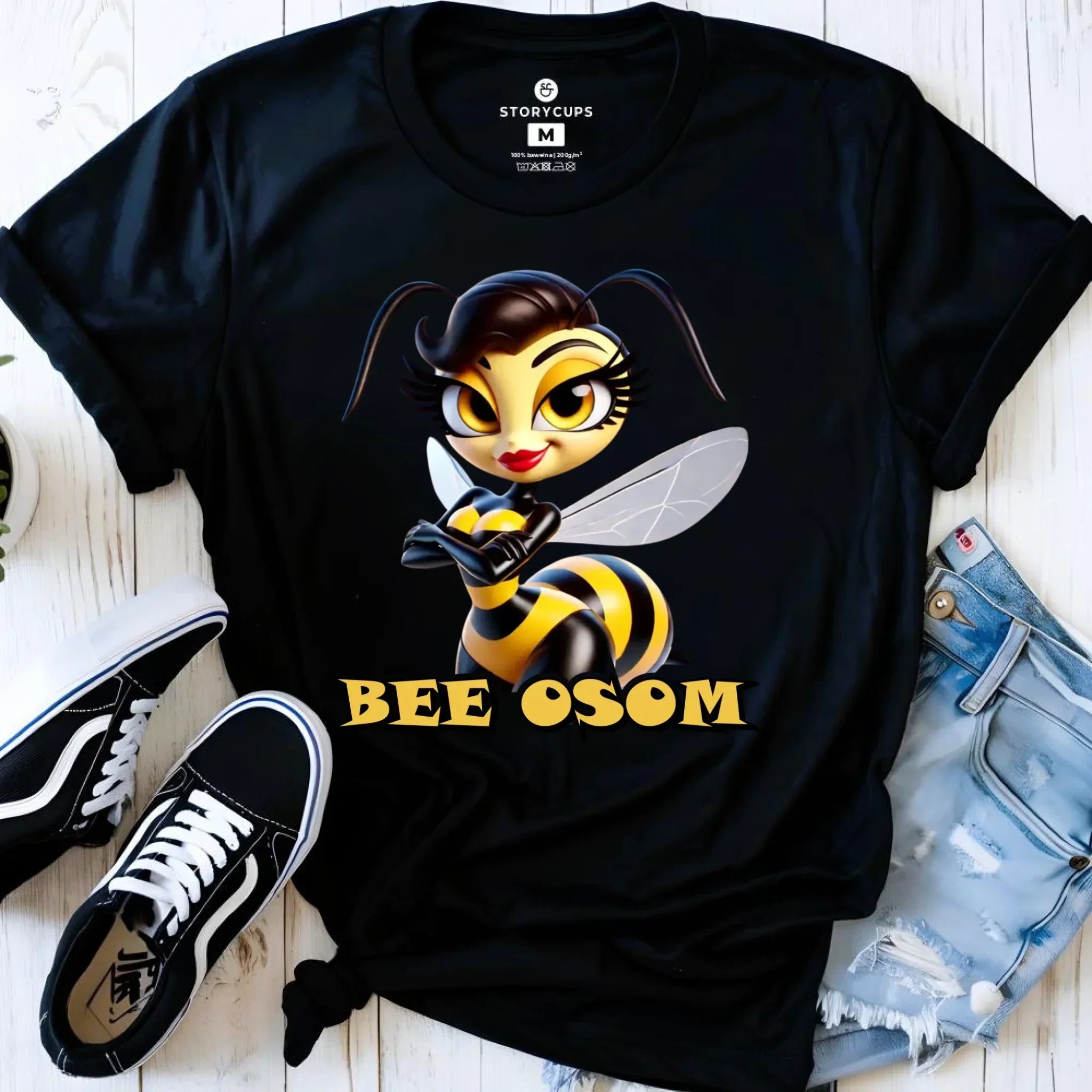 Koszulka damska - Bee Osom - Jestem niesamowita DZ11 - StoryCups.pl