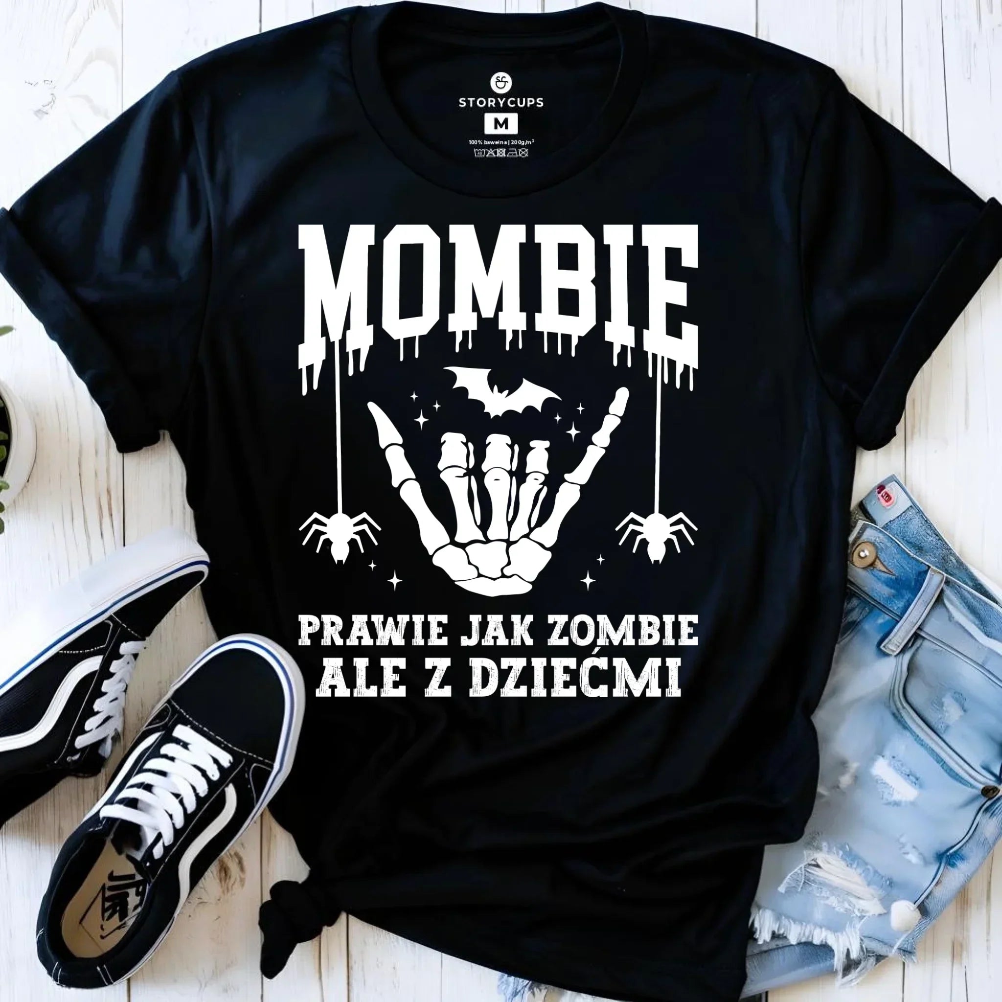 Koszulka damska dla mamy - Mombie - zombie z dziećmi HL18 - StoryCups.pl