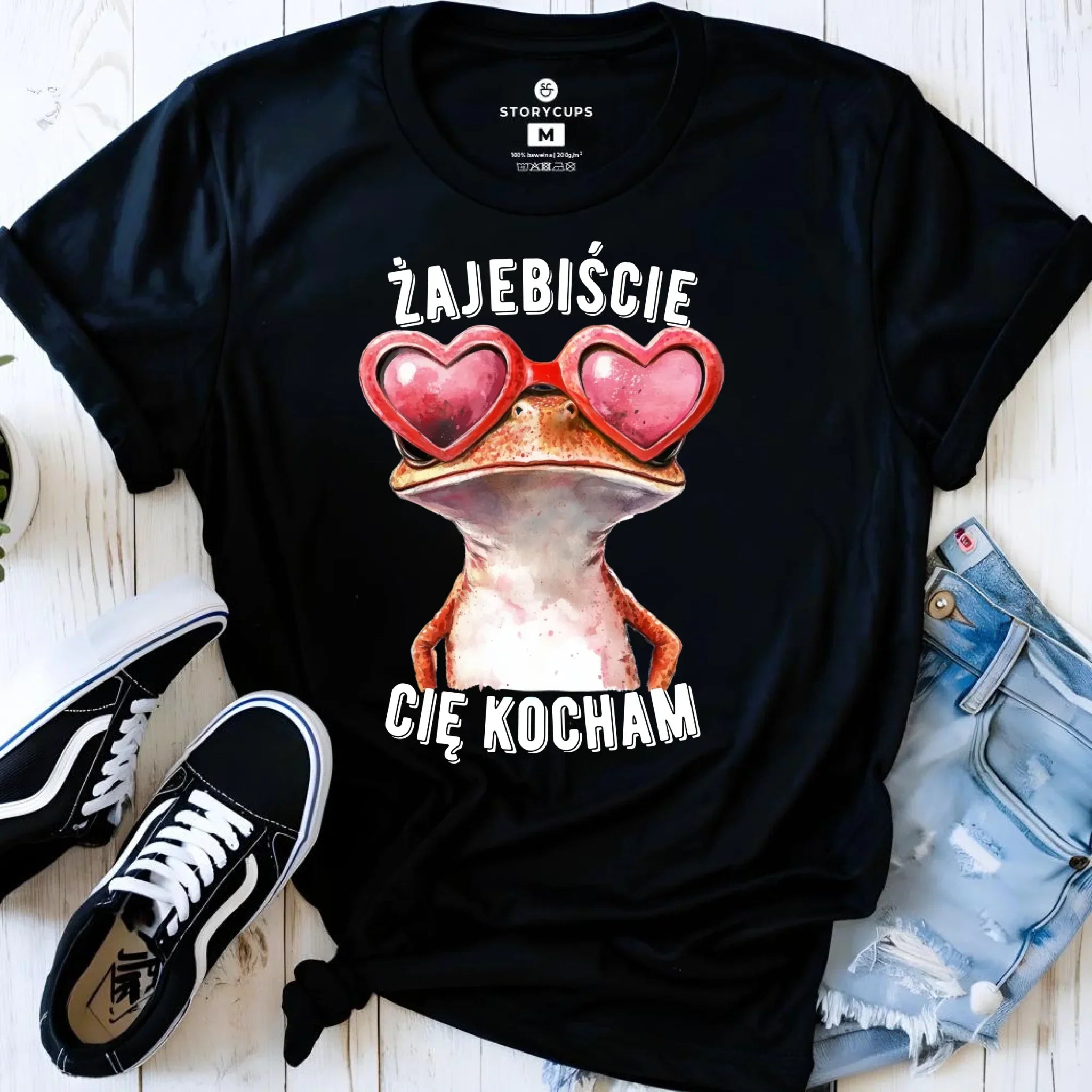 Koszulka damska dla par - Żajebiście Cię Kocham Żaba W17 - StoryCups.pl