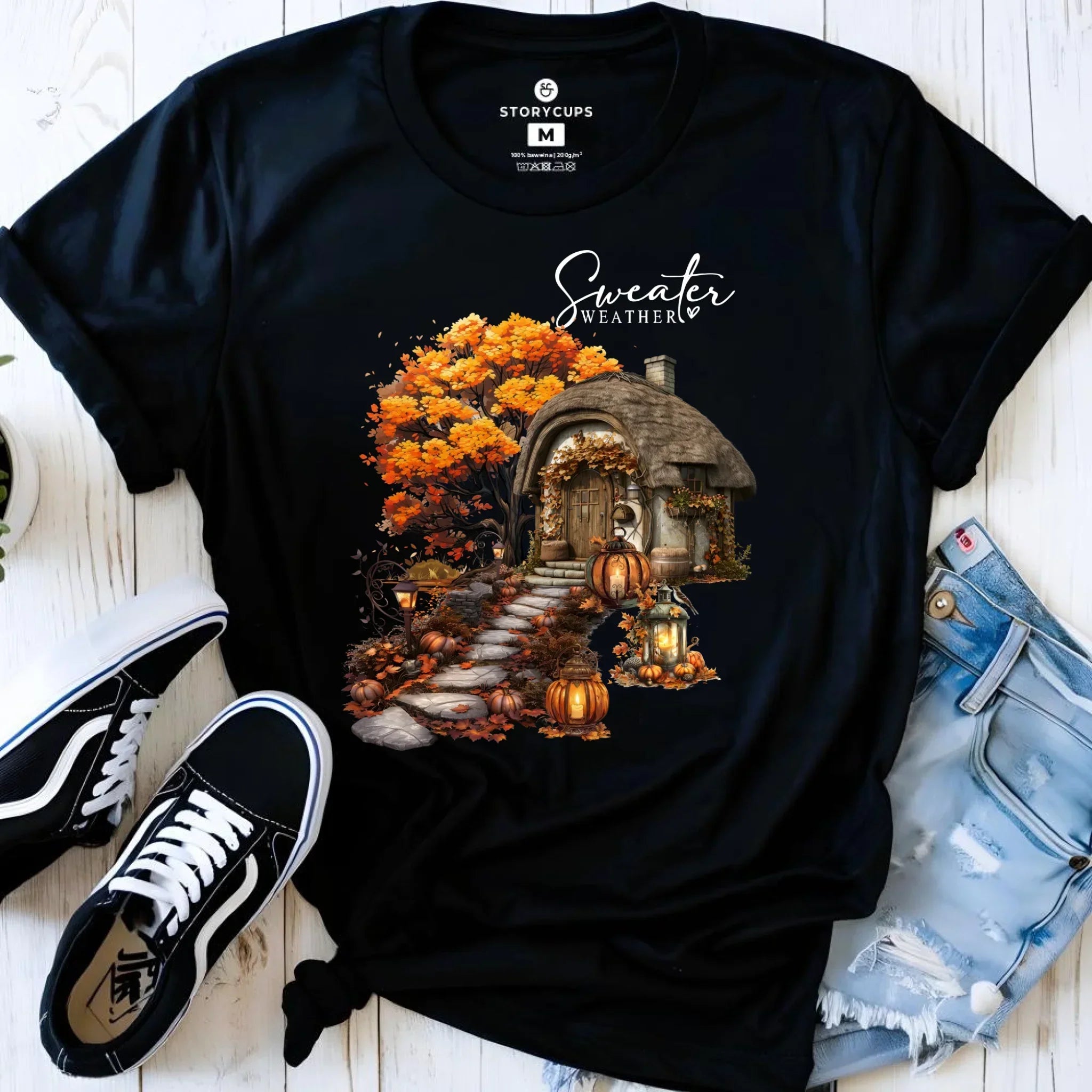 Koszulka damska jesieniara - Sweater weather JS15 - StoryCups.pl
