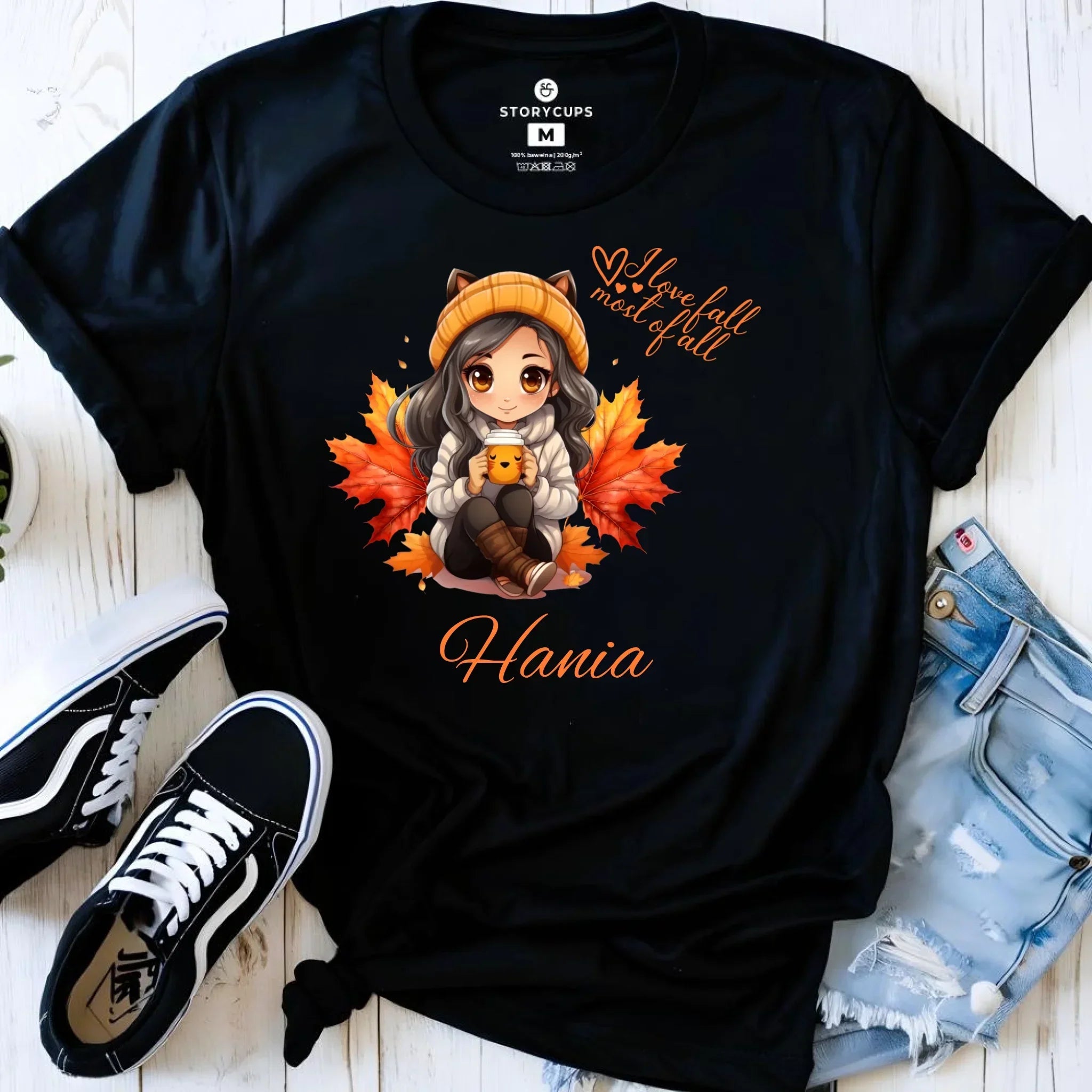 Koszulka damska jesieniara - Anime - personalizowana JS06 - StoryCups.pl