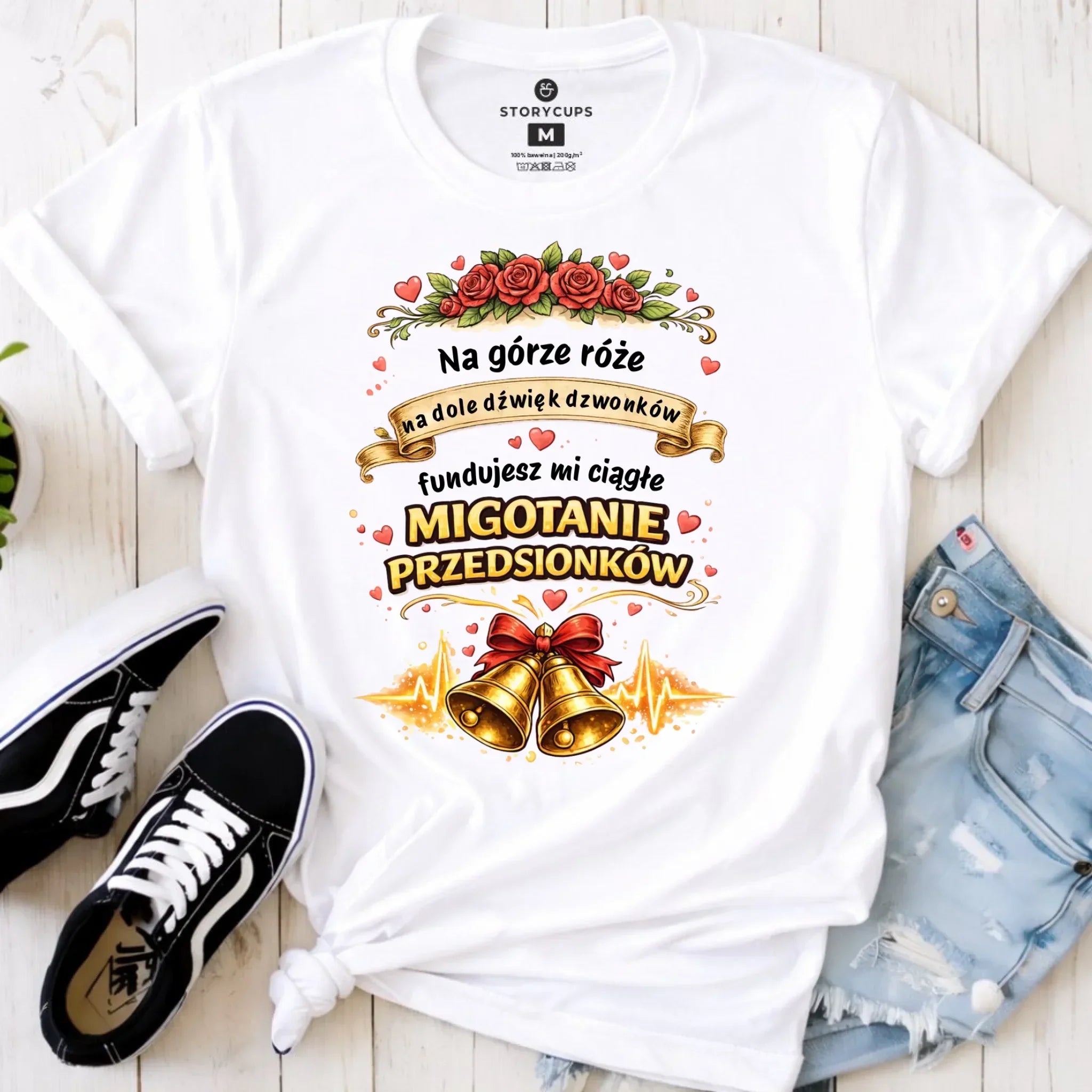 Koszulka damska - Fundujesz mi ciągłe migotanie przedsionków W71 - StoryCups.pl