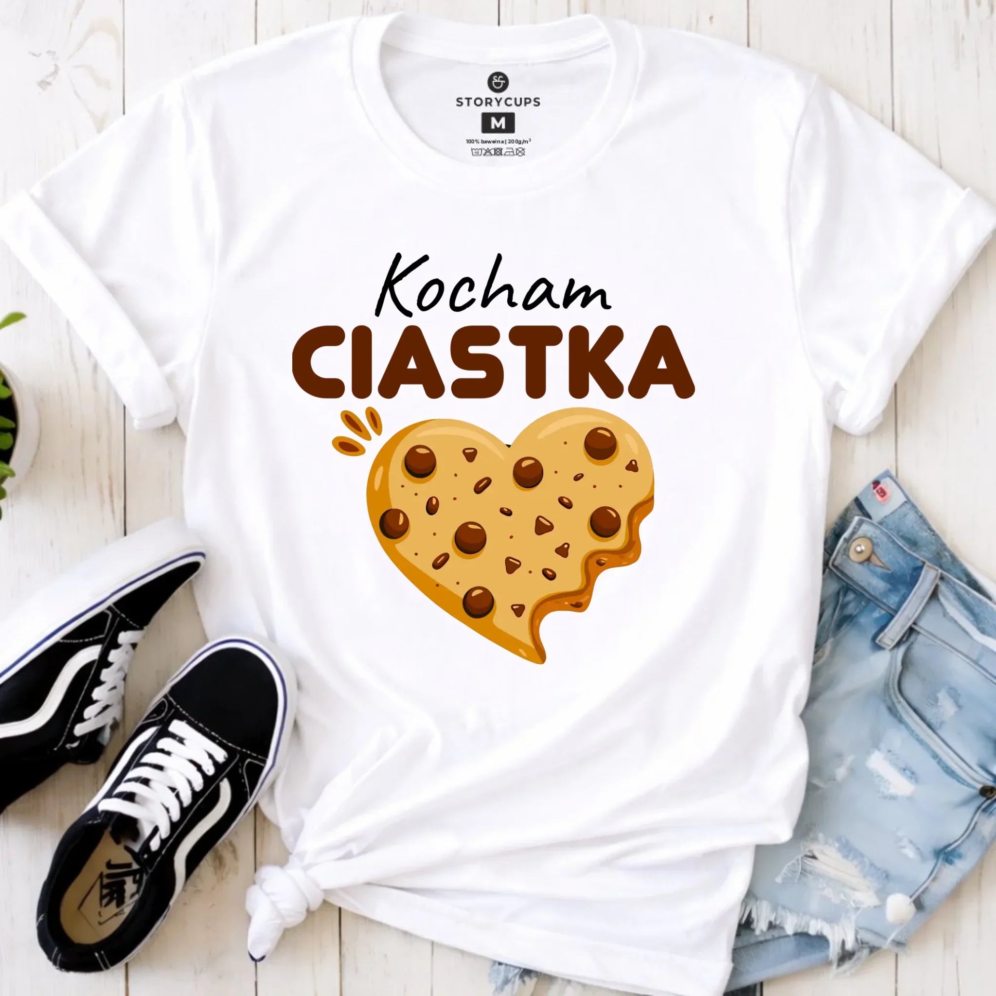 Koszulka damska - Kocham Ciastka W53 - StoryCups.pl