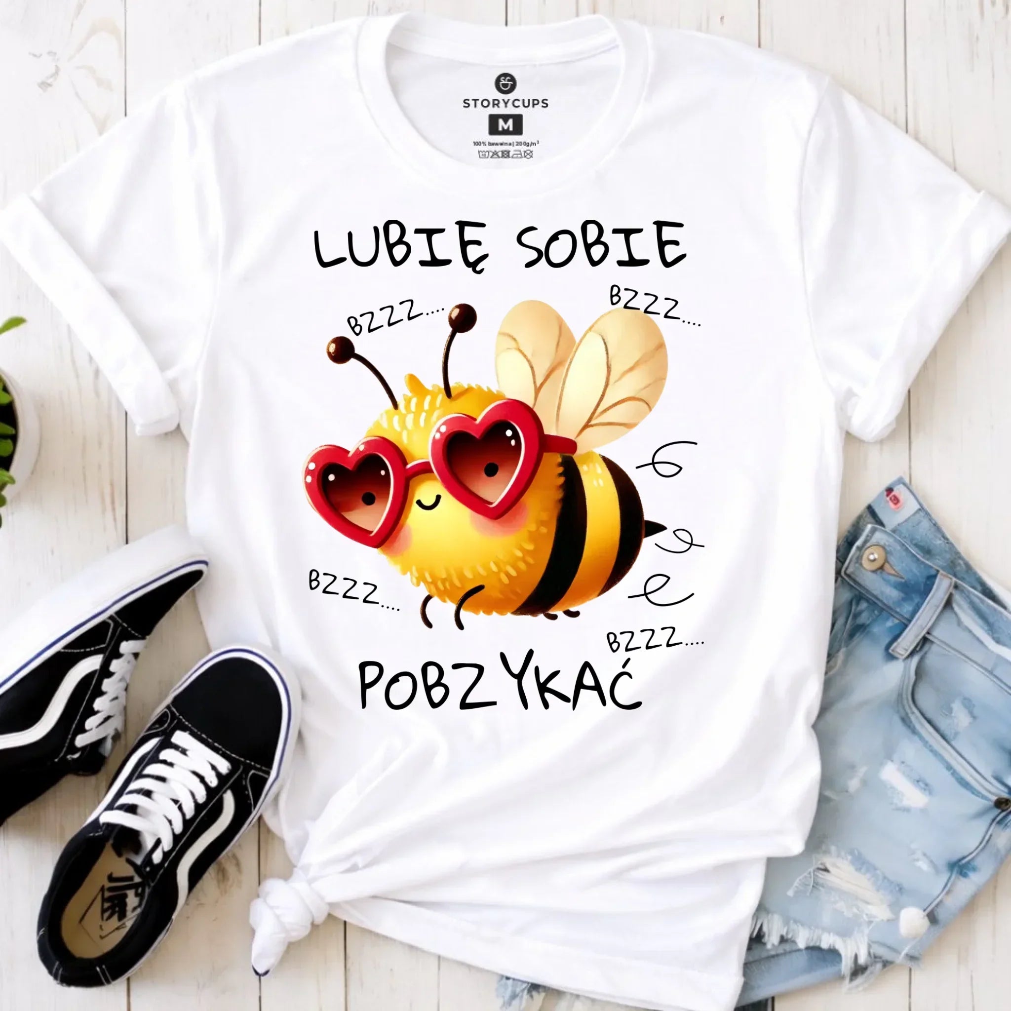 Koszulka damska - Lubię sobie pobzykać W51 - StoryCups.pl