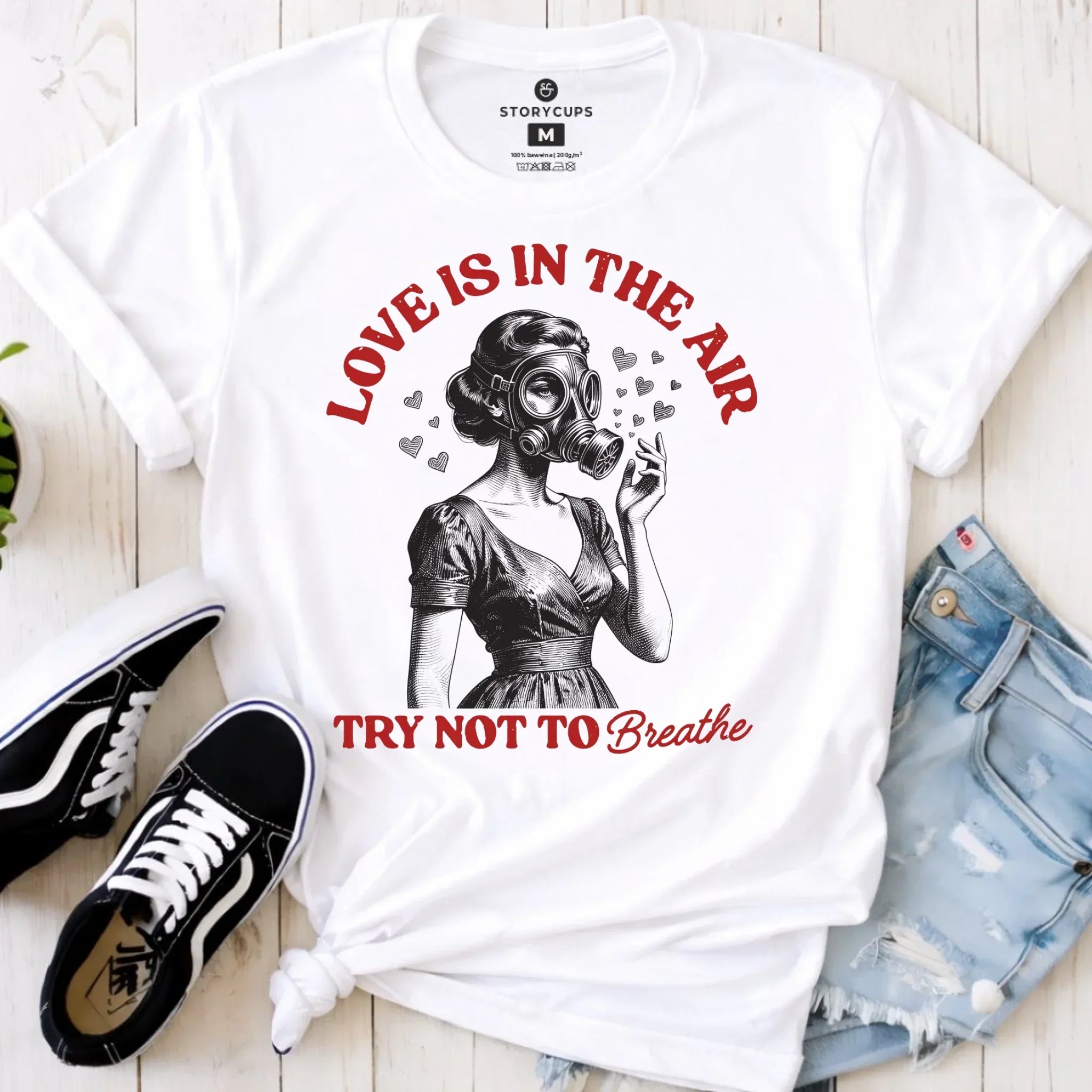 Koszulka damska - Love is in the air W43 - StoryCups.pl