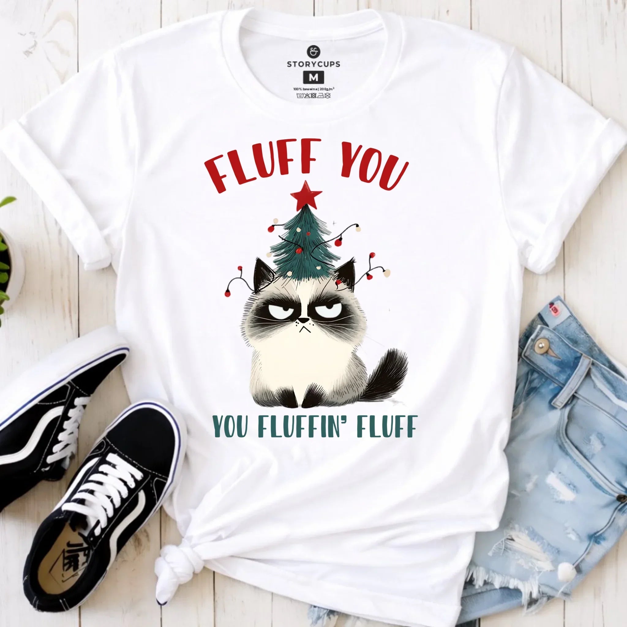 Koszulka damska świąteczna - Fluff You BN10 - StoryCups.pl