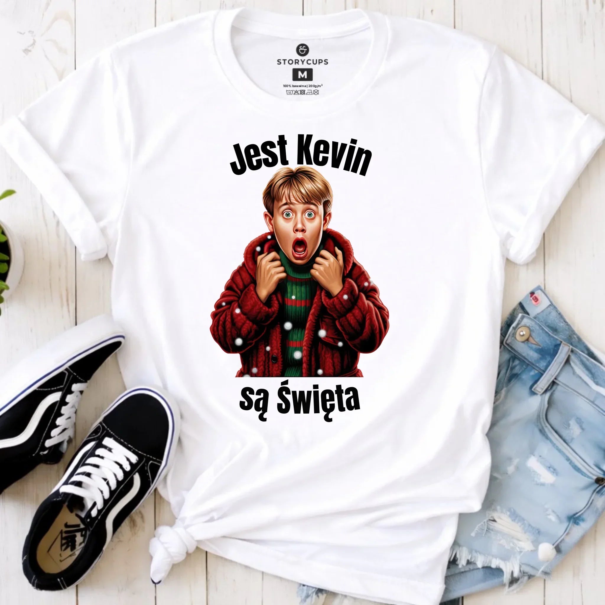 Koszulka damska świąteczna - Jest Kevin są święta BN27 - StoryCups.pl