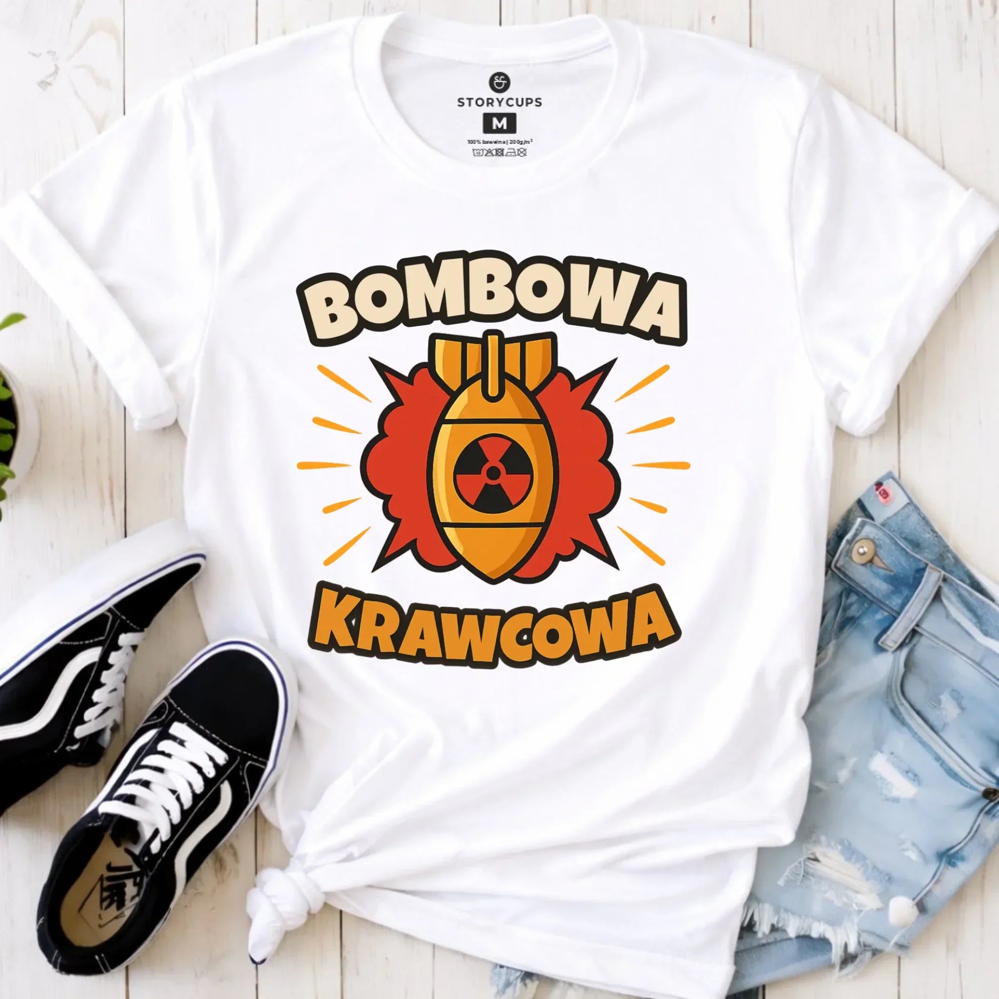 Koszulka damska szyciowa dla krawcowej - Bombowa krawcowa HS37 - StoryCups.pl