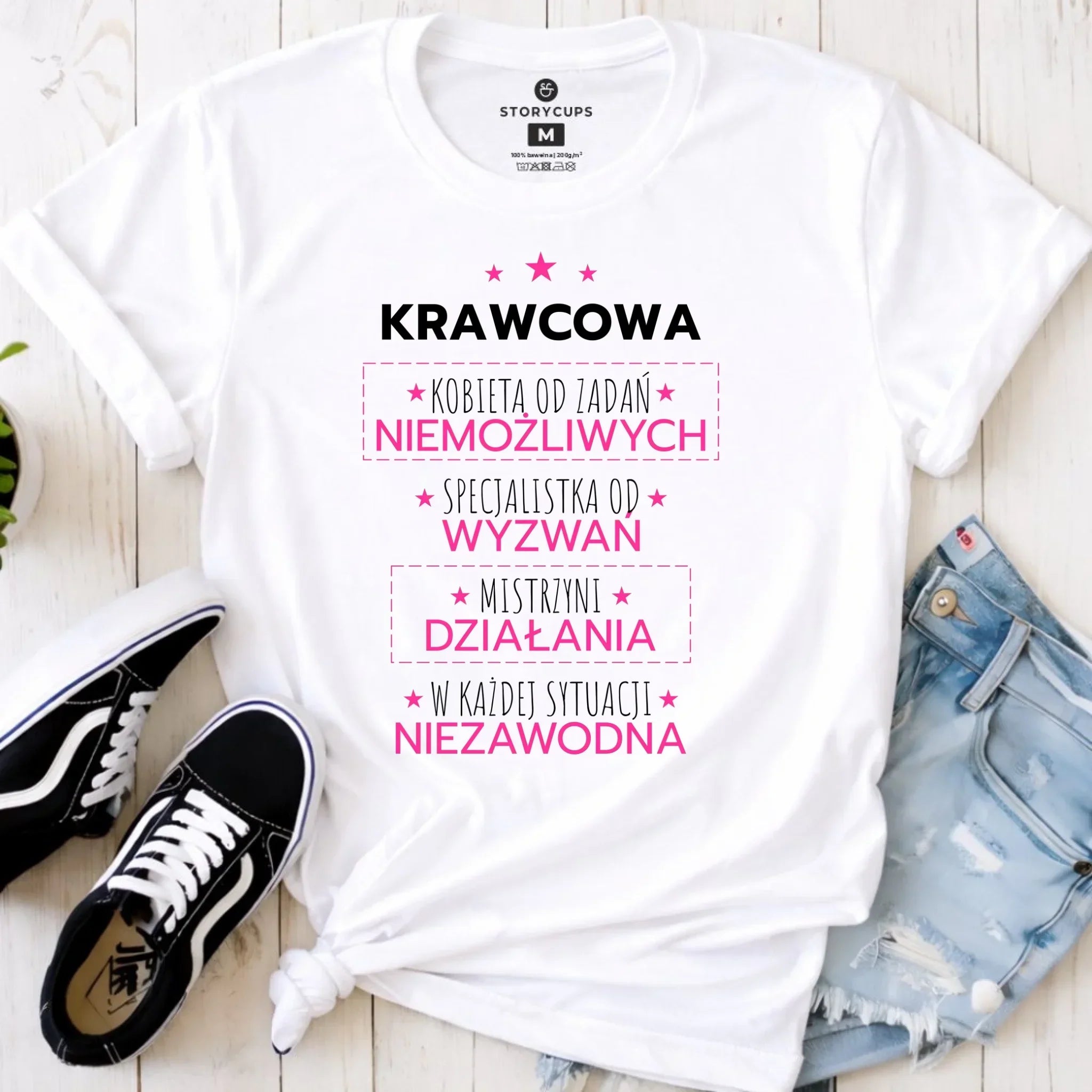Koszulka damska szyciowa dla krawcowej - Kobieta od zadań niemożliwych HS29 - StoryCups.pl