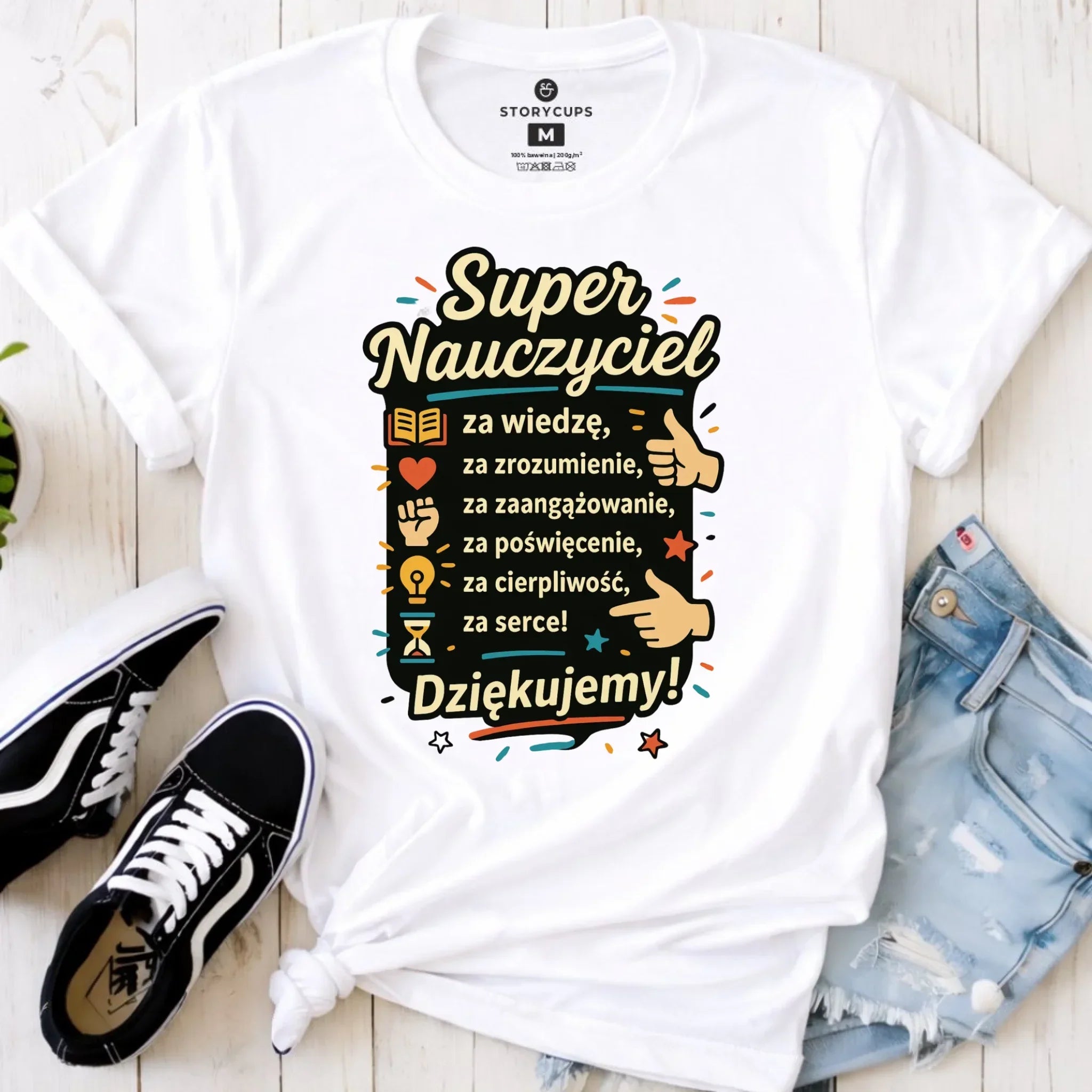 Koszulka damska dla nauczycielki - Podziękowanie od uczniów N32 - StoryCups.pl
