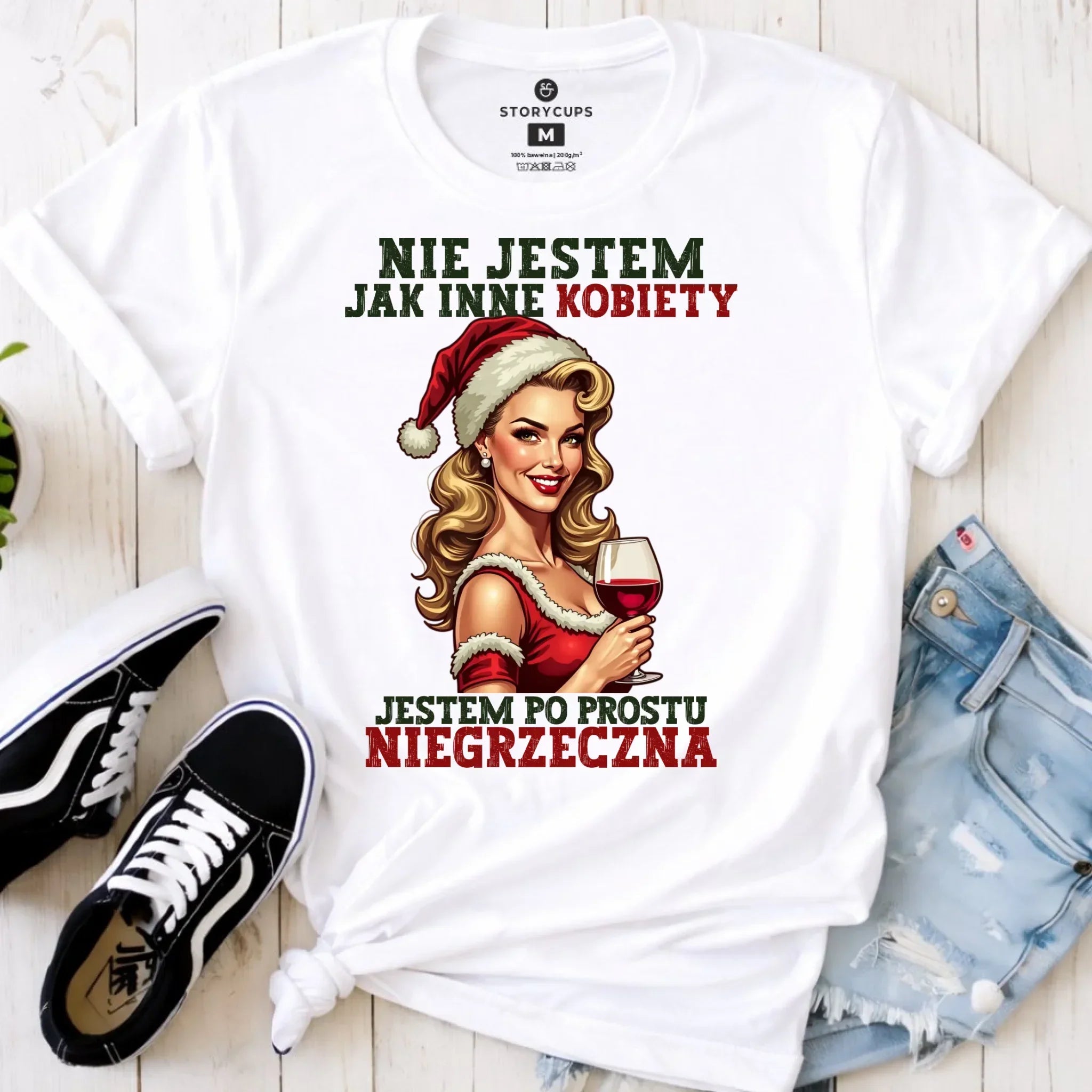 Koszulka damska świąteczna - prezent dla niej - Nie jestem jak inne kobiety BN03 - StoryCups.pl