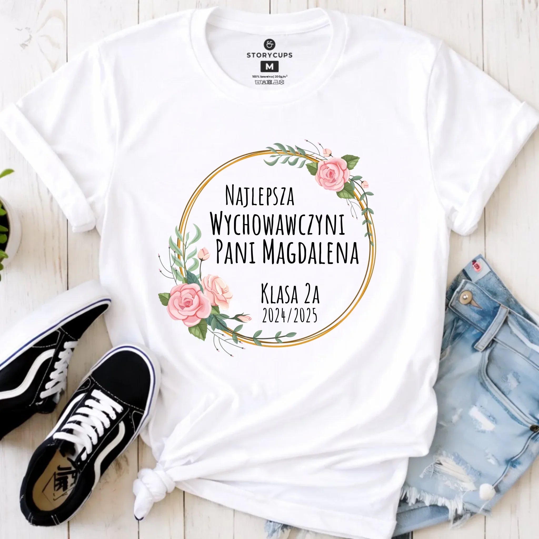 Koszulka damska - Najlepsza Wychowawczyni - personalizowana N02 - StoryCups.pl