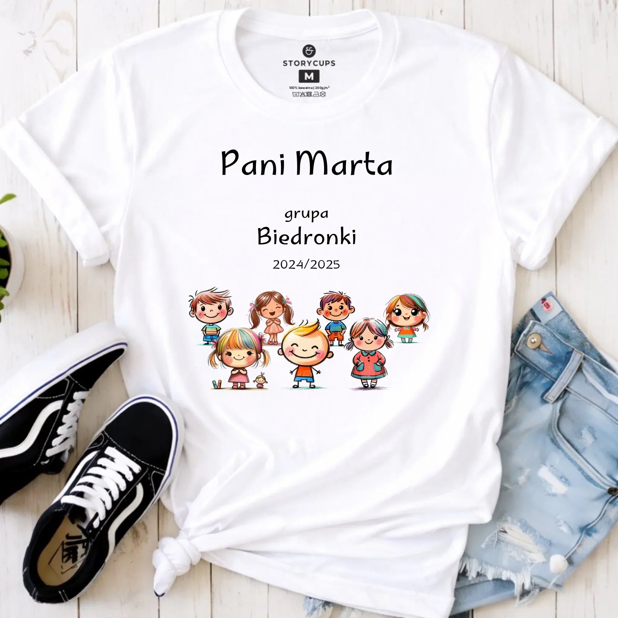 Koszulka damska dla nauczycielki - przedszkolanki - Grupa przedszkolaków - personalizowana N03 - StoryCups.pl