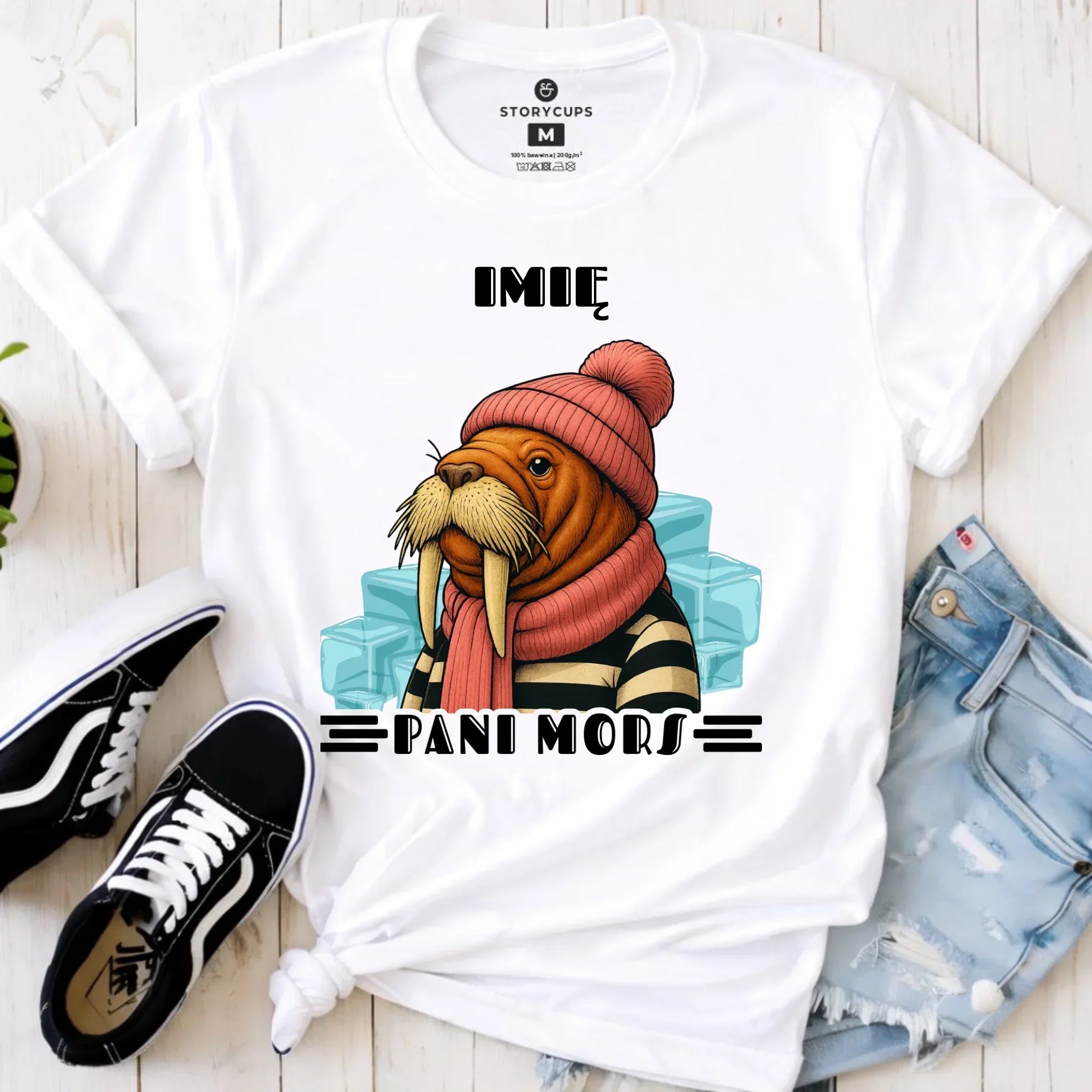 Koszulka damska - prezent dla morsa - Pani Mors - personalizowana HM16 - StoryCups.pl