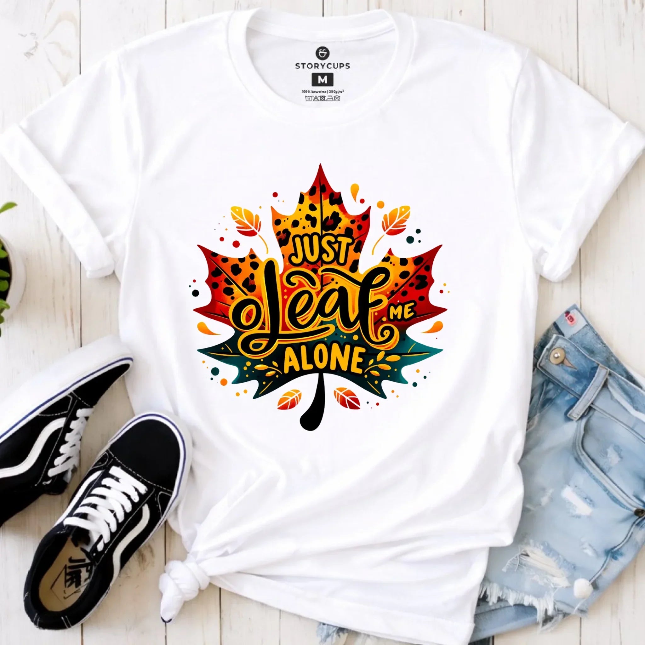Koszulka damska jesienna - Just leaf me alone JS22 - StoryCups.pl