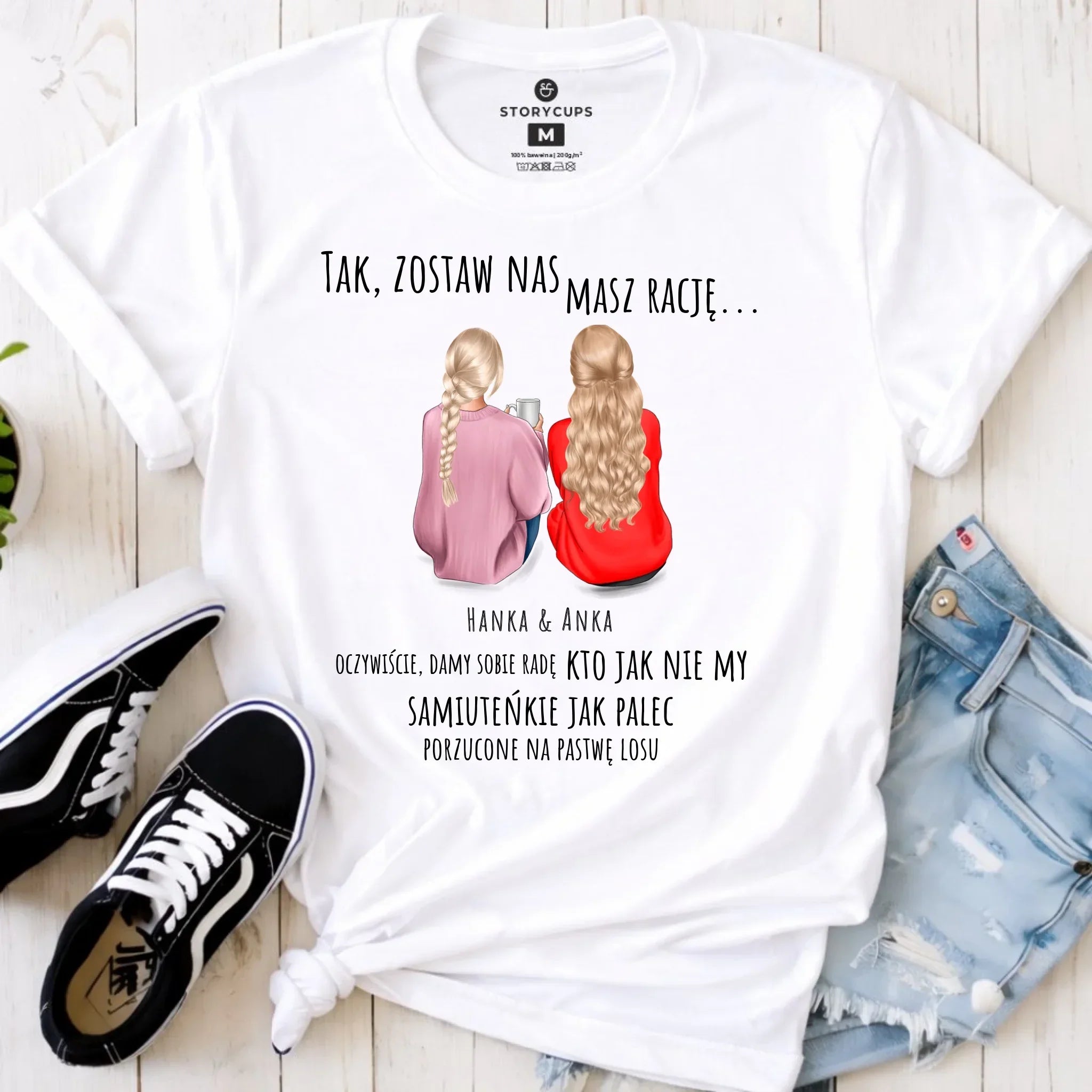 Koszulka damska na odejście z pracy - prezent od koleżanek - 2-5 osób personalizowana OP16 - StoryCups.pl