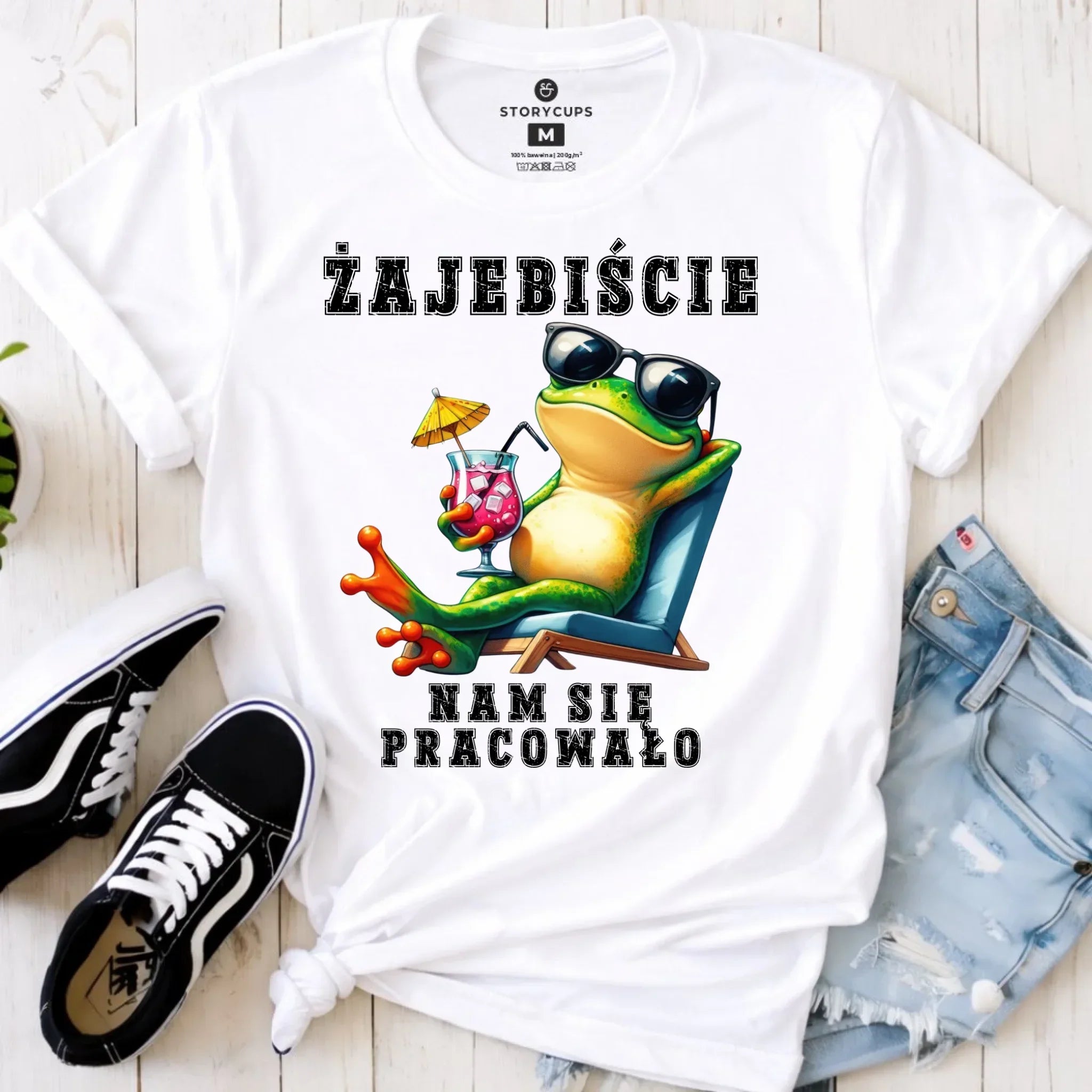 Koszulka damska na odejście z pracy - Żajebiście nam się pracowało OP09 - StoryCups.pl