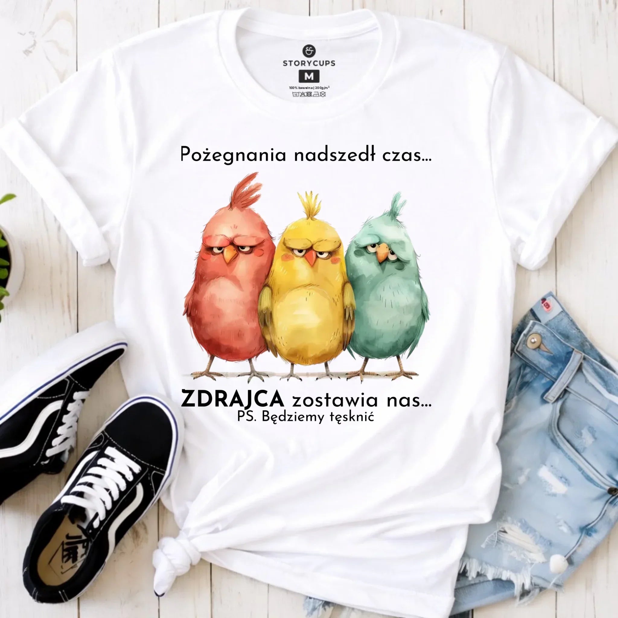 Koszulka damska na odejście z pracy - Pożegnania nadszedł czas OP05 - StoryCups.pl