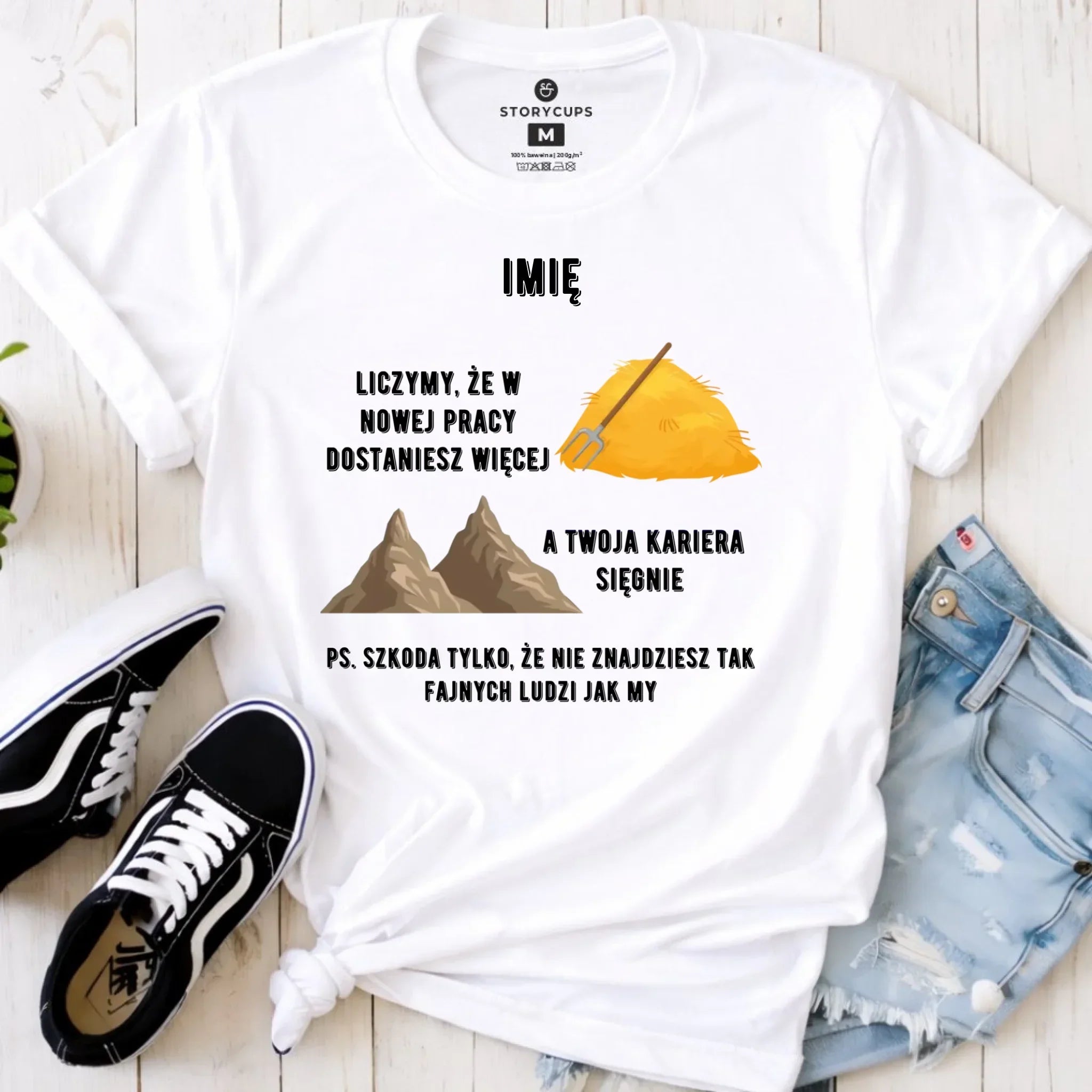 Koszulka damska na odejście z pracy - Nie znajdziesz tak fajnych ludzi jak my - personalizowana OP04 - StoryCups.pl