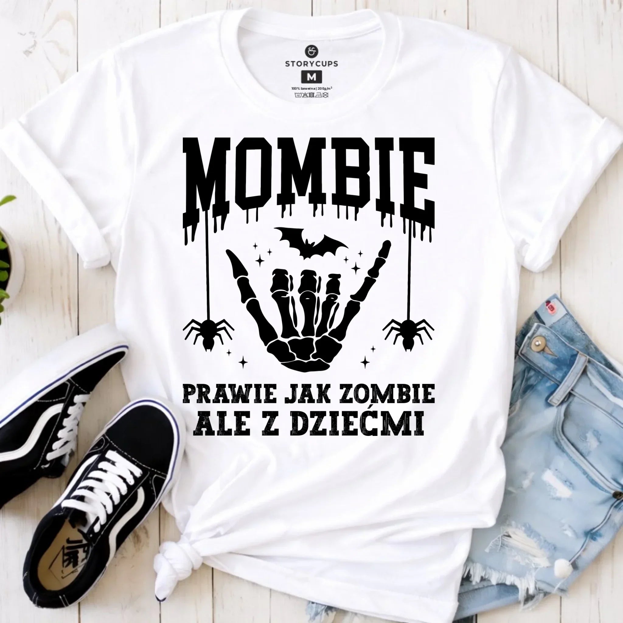 Koszulka damska dla mamy - Mombie - zombie z dziećmi HL18 - StoryCups.pl
