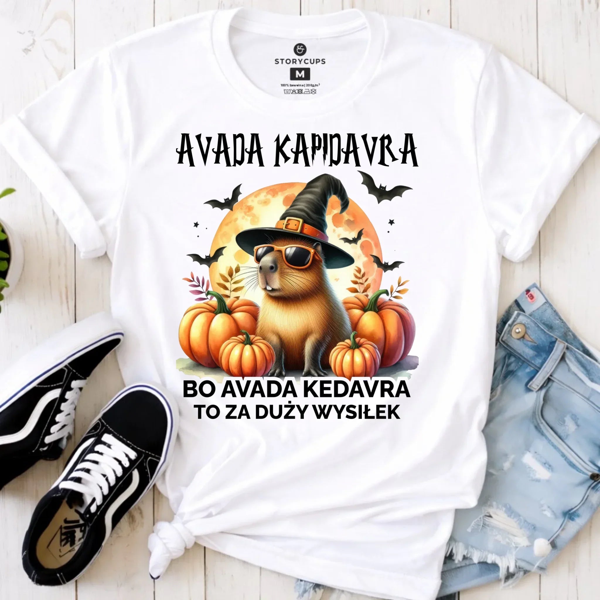 Koszulka damska halloweenowa - Kapibara - Avada Kapidavra HL21 - StoryCups.pl