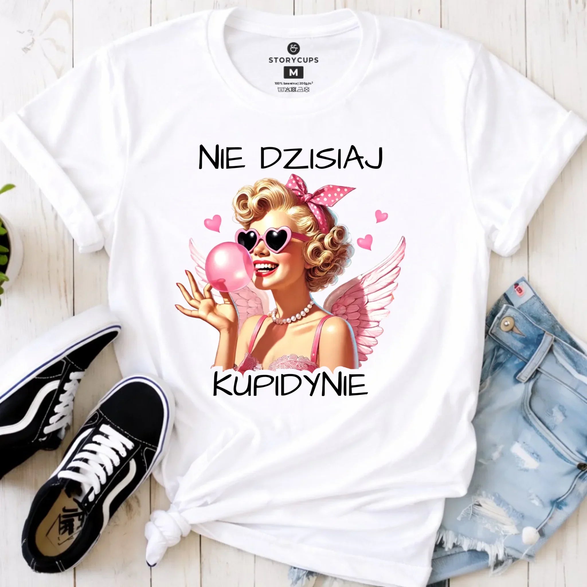 Koszulka damska na Walentynki dla singielki - Nie dzisiaj W18 - StoryCups.pl