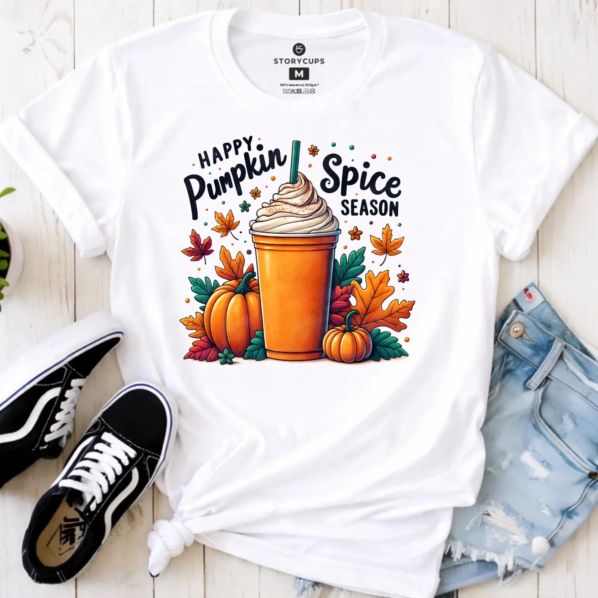 Koszulka damska jesieniara - Pumpkin Spice - kawa dyniowa JS02 - StoryCups.pl