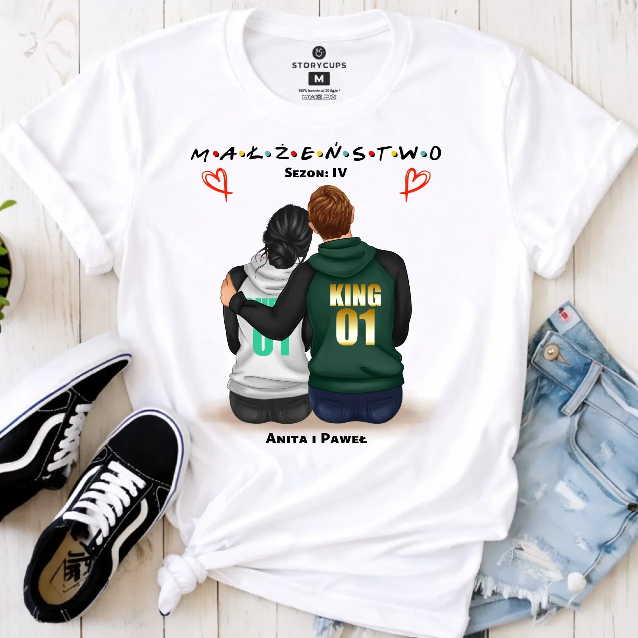Koszulka damska dla żony - Małżeństwo Sezon - personalizowana W05 - StoryCups.pl