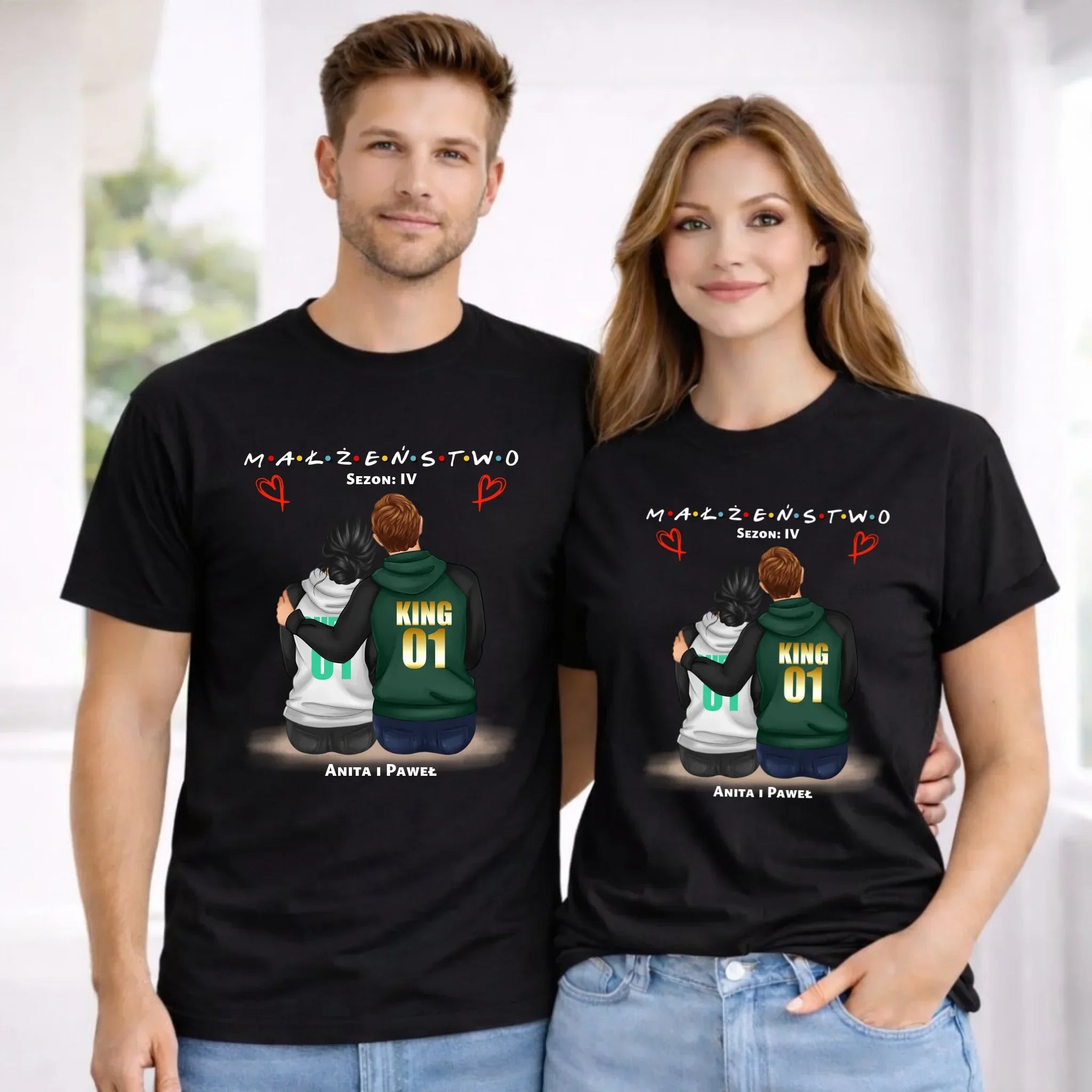 Zestaw koszulek dla par - Małżeństwo Sezon - personalizowany W05 - StoryCups.pl