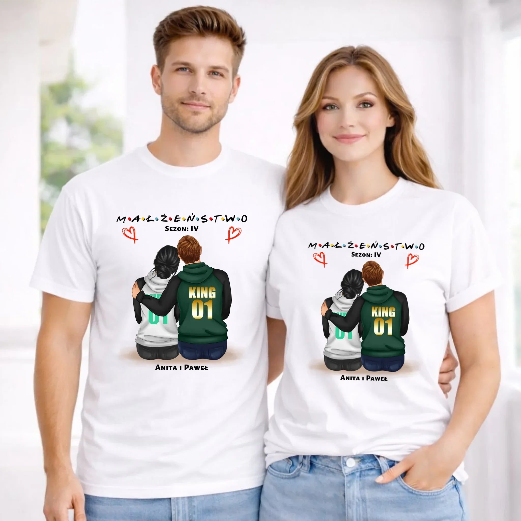 Zestaw koszulek dla par - Małżeństwo Sezon - personalizowany W05 - StoryCups.pl