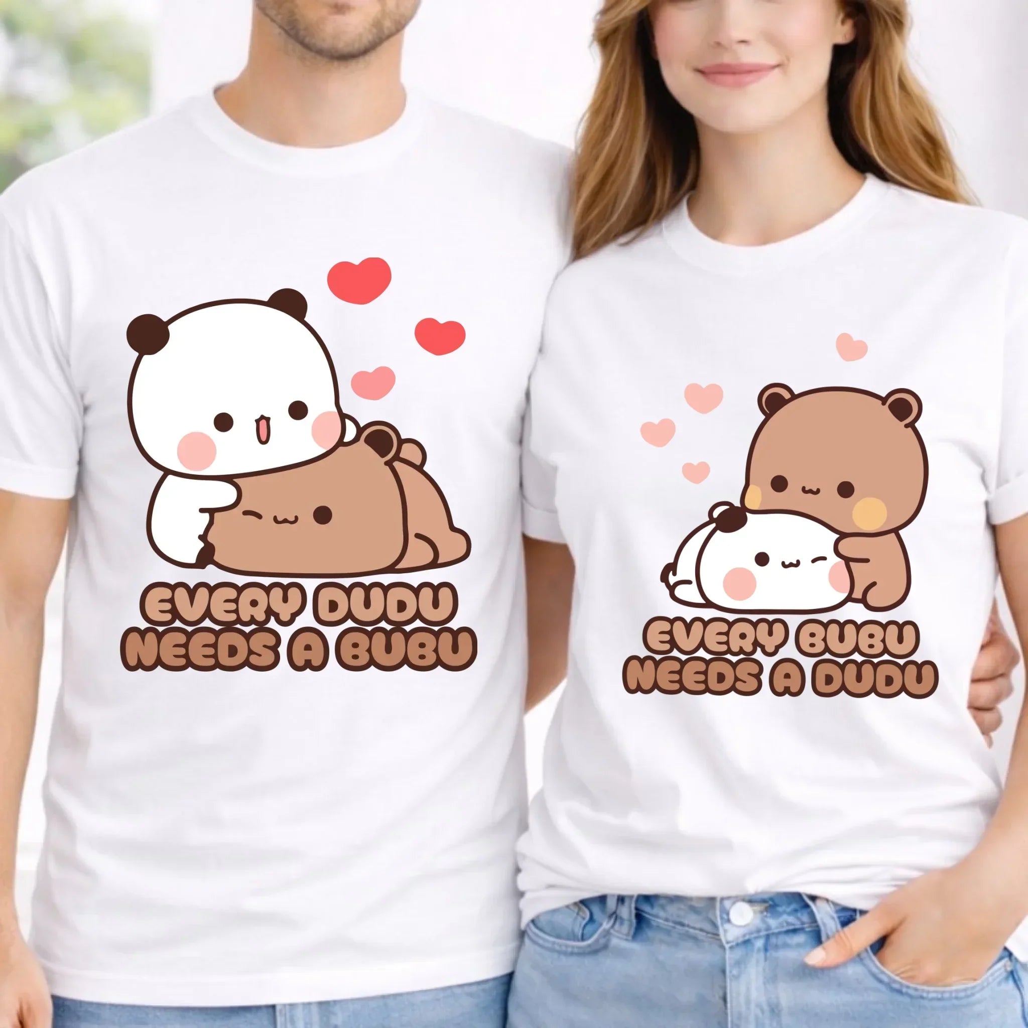 Zestaw koszulek dla par - Every Dudu needs a Bubu W32 - StoryCups.pl