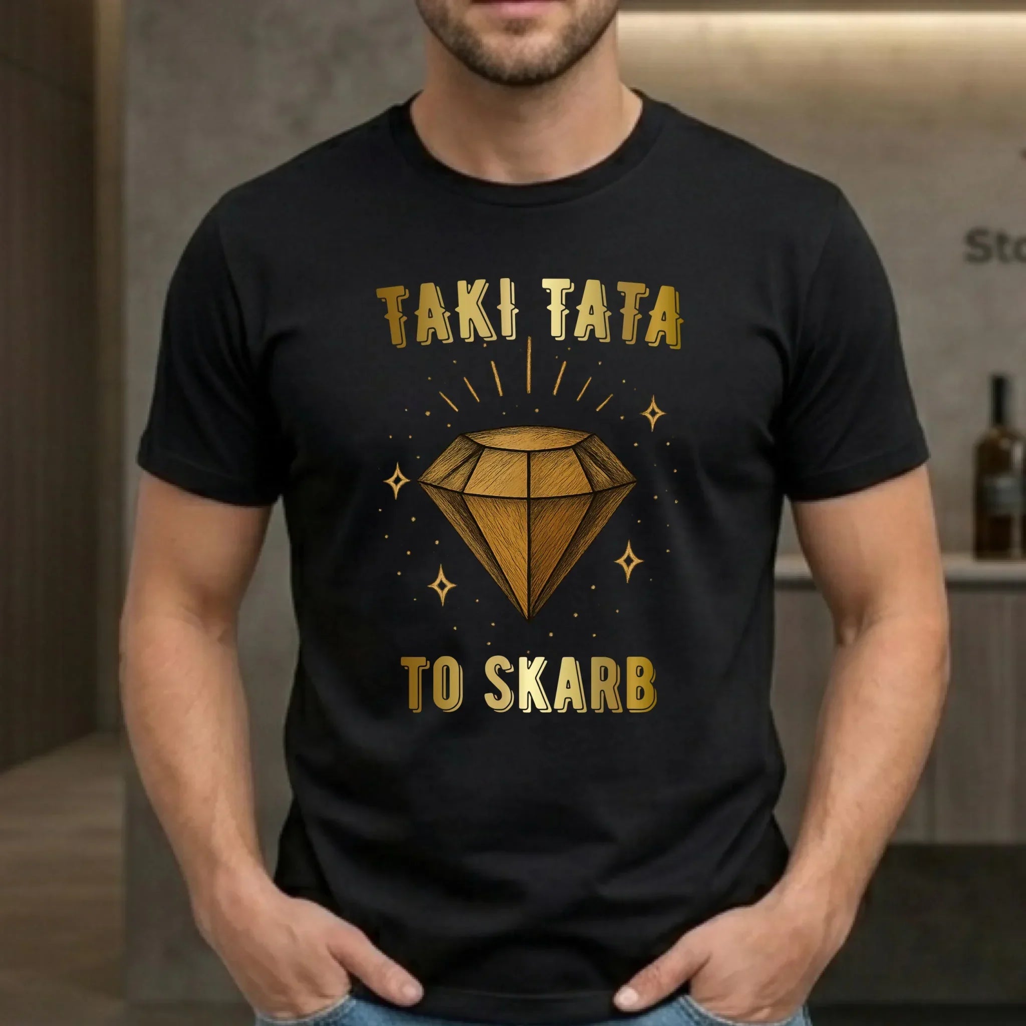 Koszulka dla taty - Taki tata to skarb - personalizowana DT17 - StoryCups.pl