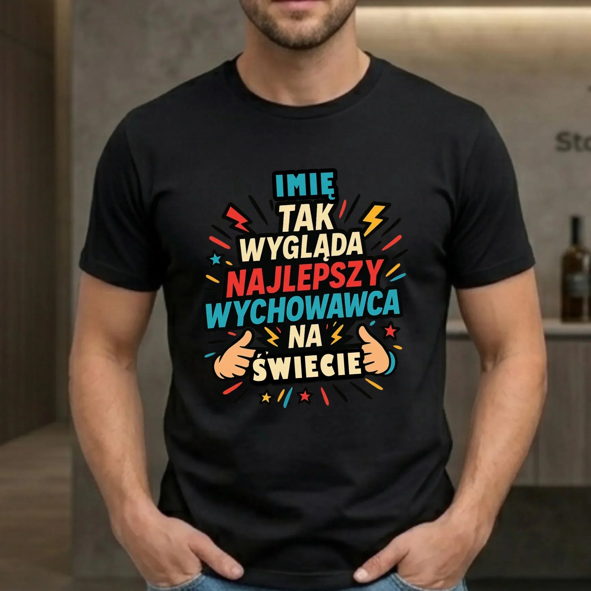 Koszulka męska dla wychowawcy - Tak wygląda najlepszy wychowawca N31 - StoryCups.pl