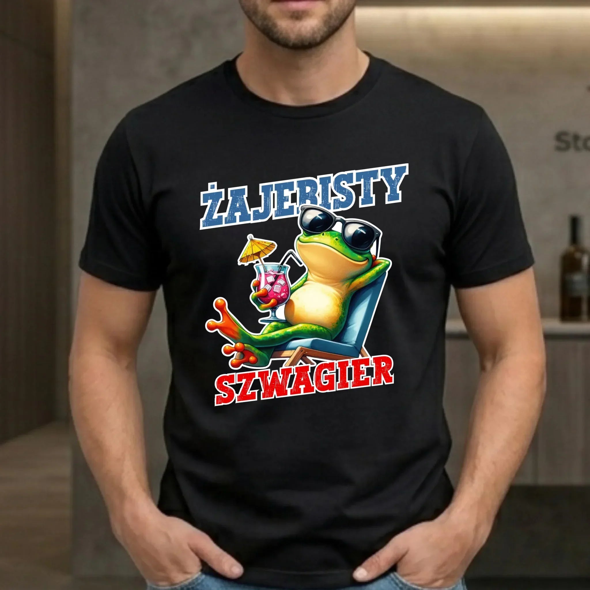 Koszulka męska dla szwagra - Żajebisty Szwagier DSZ01 - StoryCups.pl