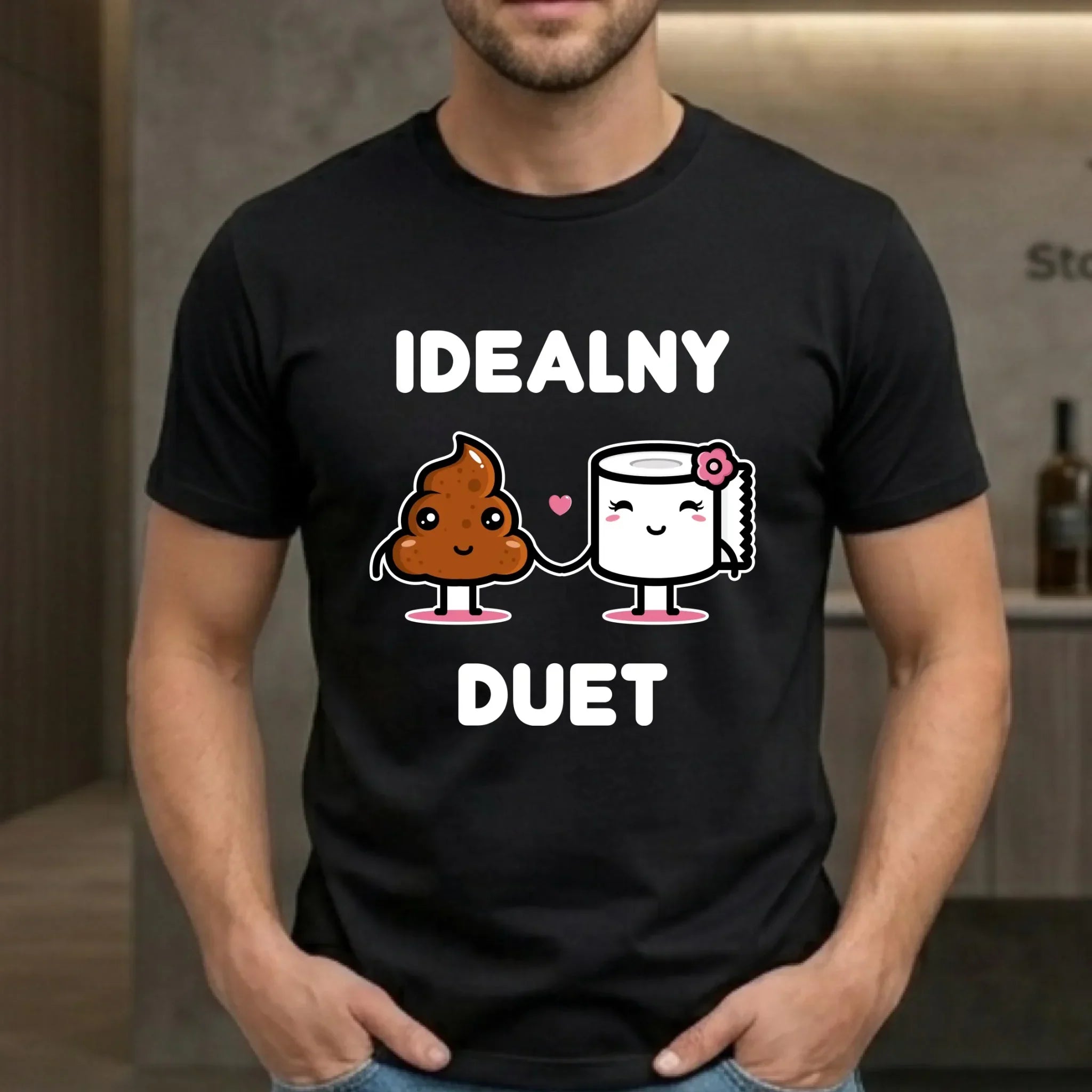 Koszulka męska - Idealny Duet W92 - StoryCups.pl