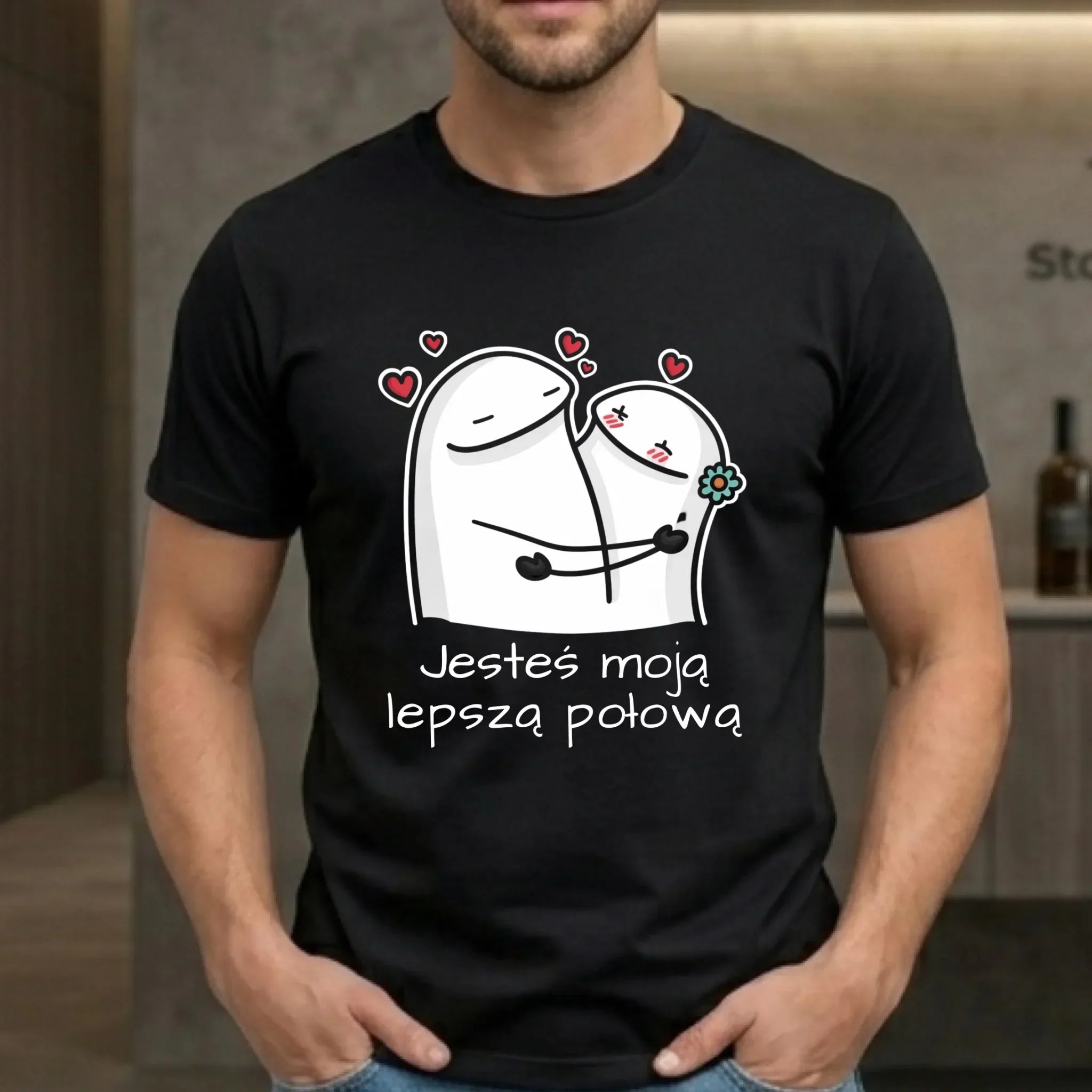 Koszulka męska - Jesteś moją lepszą połową W87 - StoryCups.pl