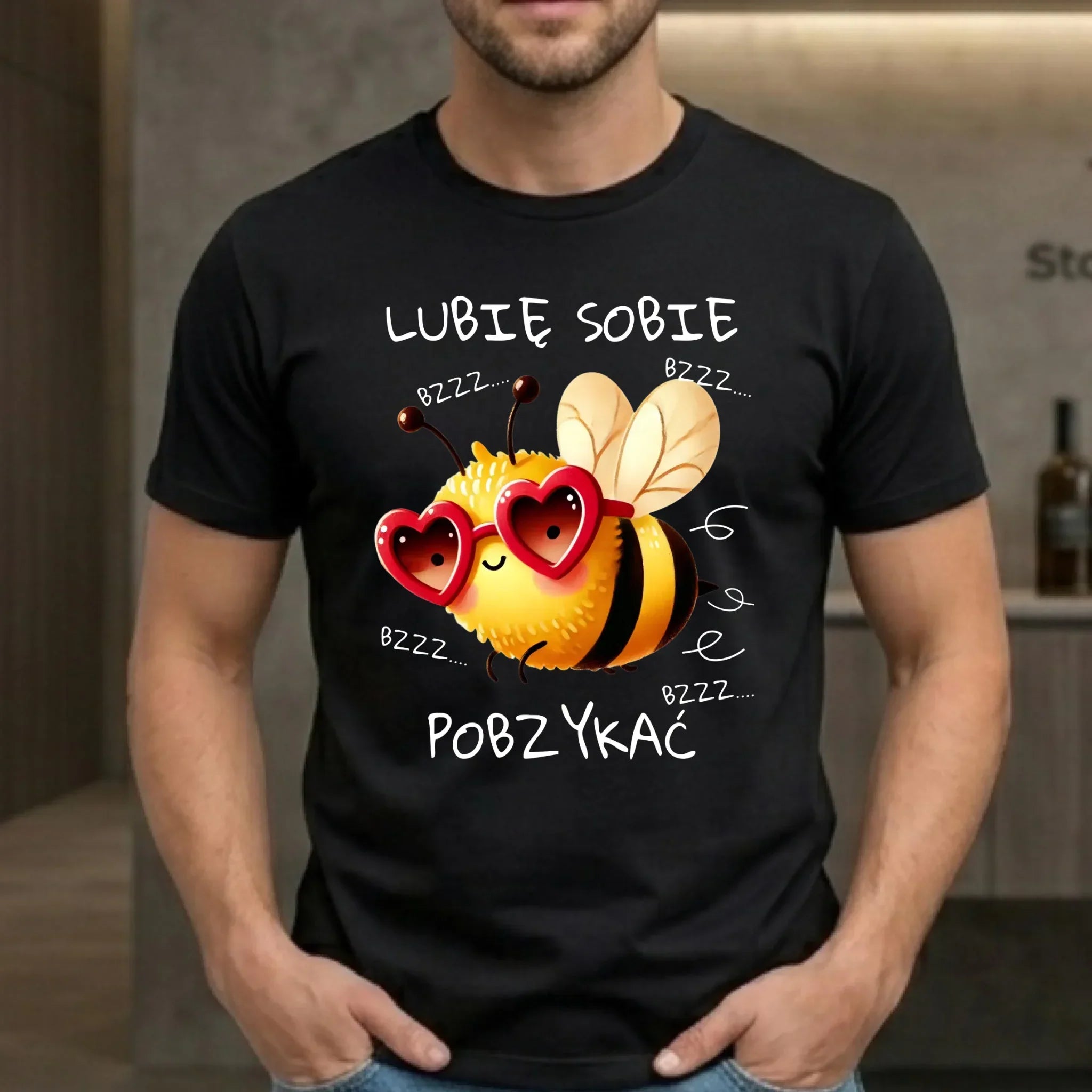 Koszulka męska - Lubię sobie pobzykać W51 - StoryCups.pl