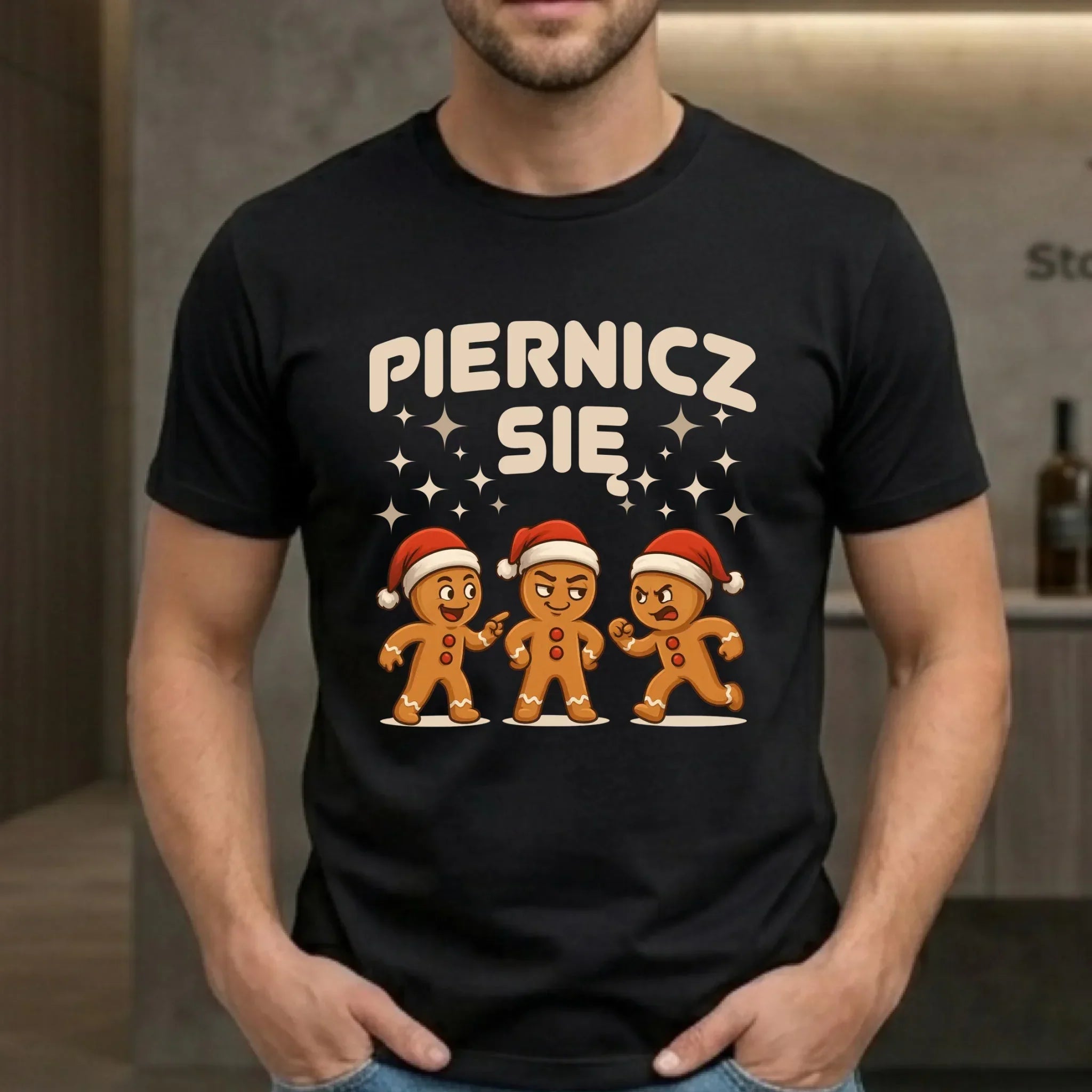 Koszulka męska świąteczna - Piernicz się BN149 - StoryCups.pl