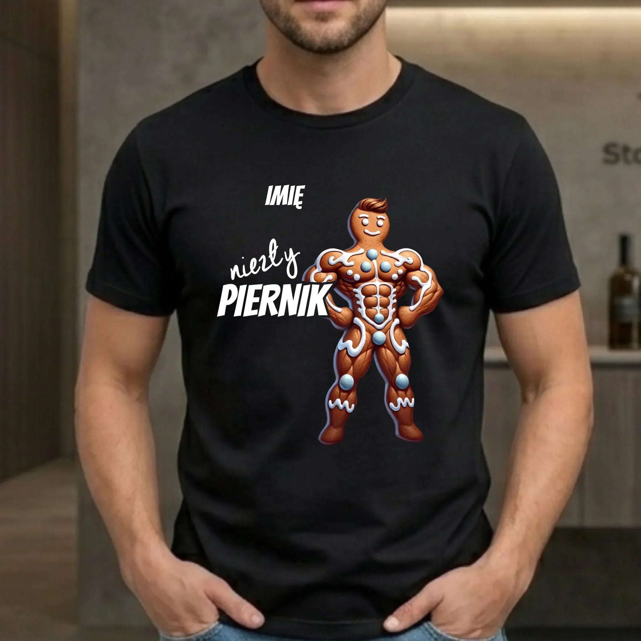 Koszulka męska świąteczna - Niezły piernik - personalizowana BN24 - StoryCups.pl