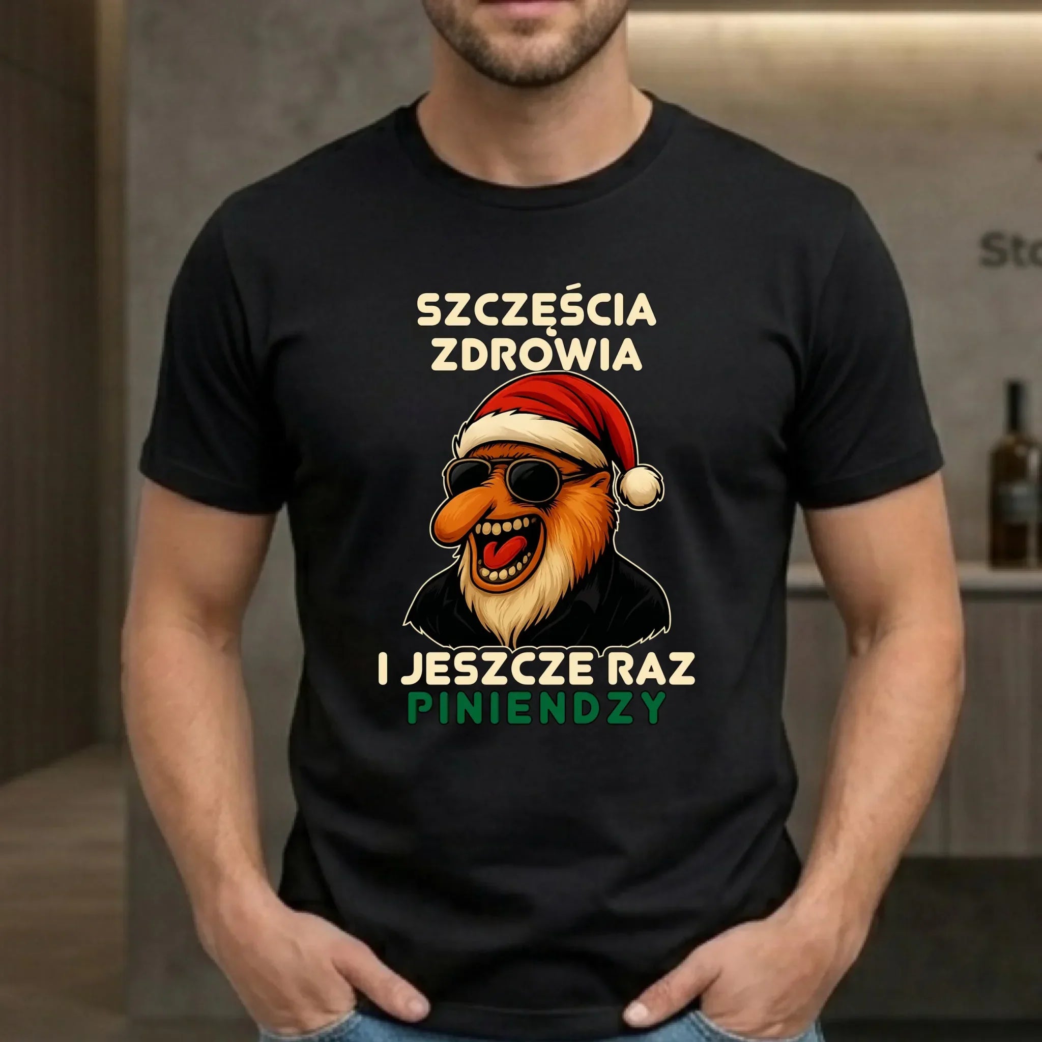 Koszulka męska świąteczna - Janusz Nosacz - I jeszcze raz piniendzy BN111 - StoryCups.pl