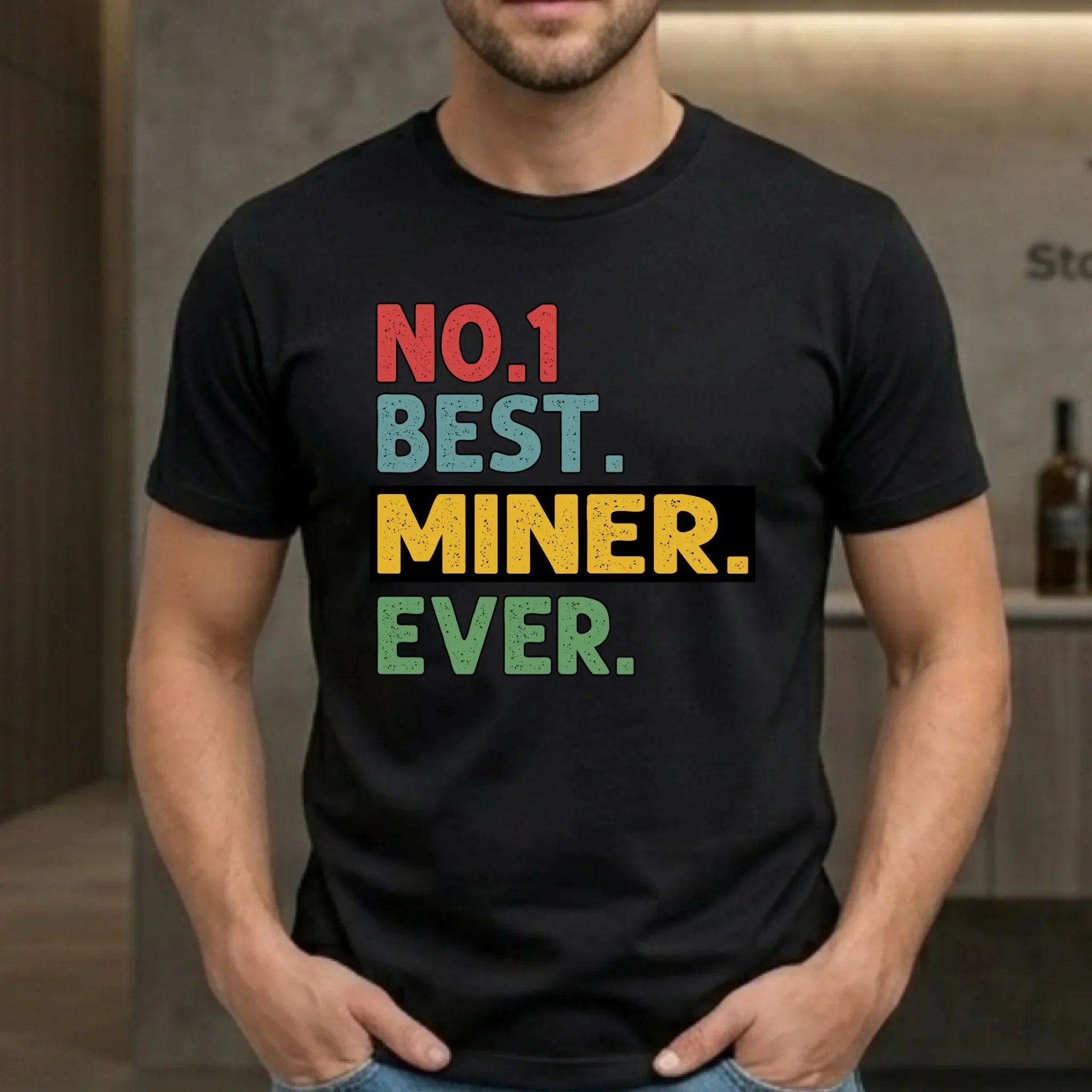 Koszulka męska - prezent dla górnika - Best miner ever G12 - StoryCups.pl