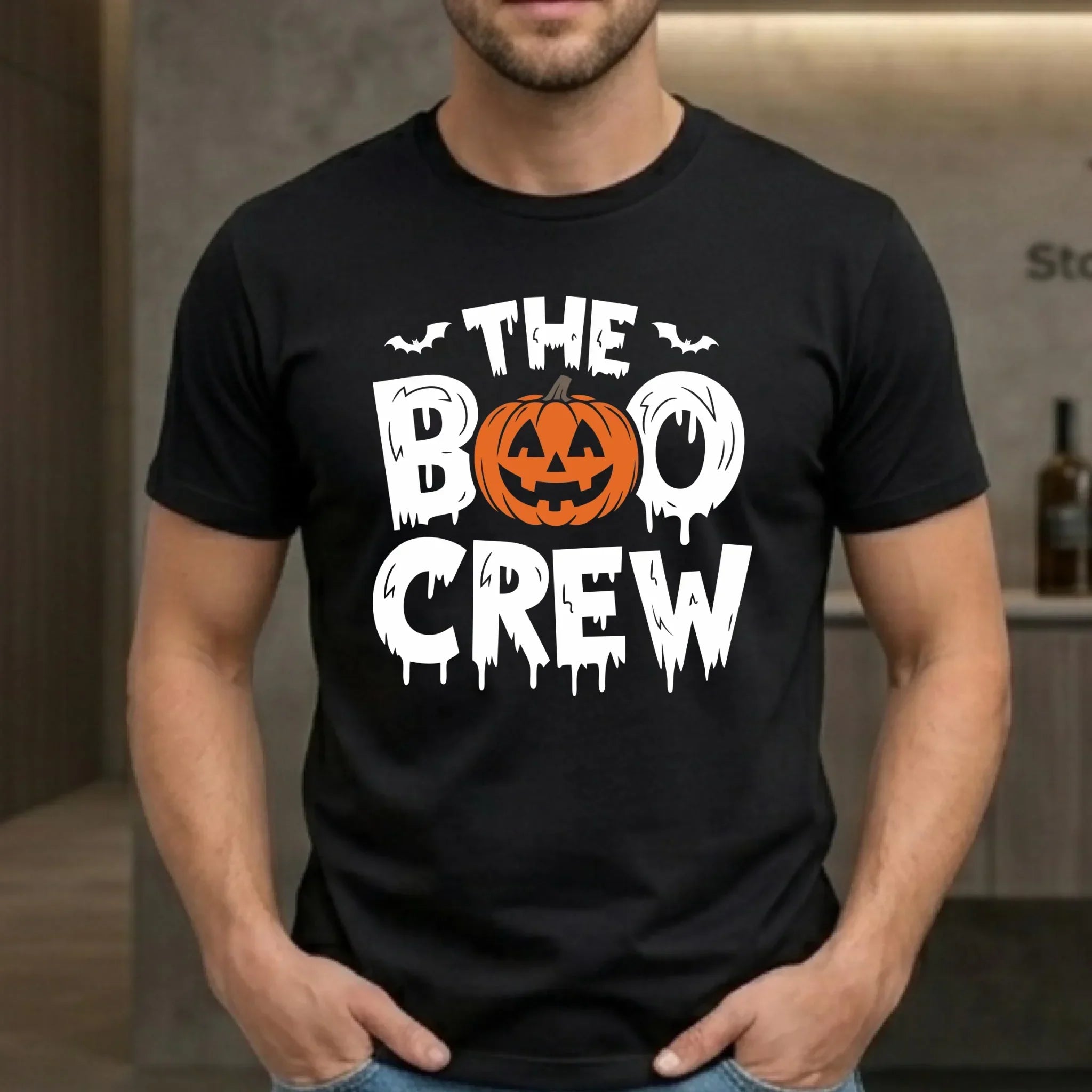 Koszulka męska na Halloween - The Boo Crew HL12 - StoryCups.pl