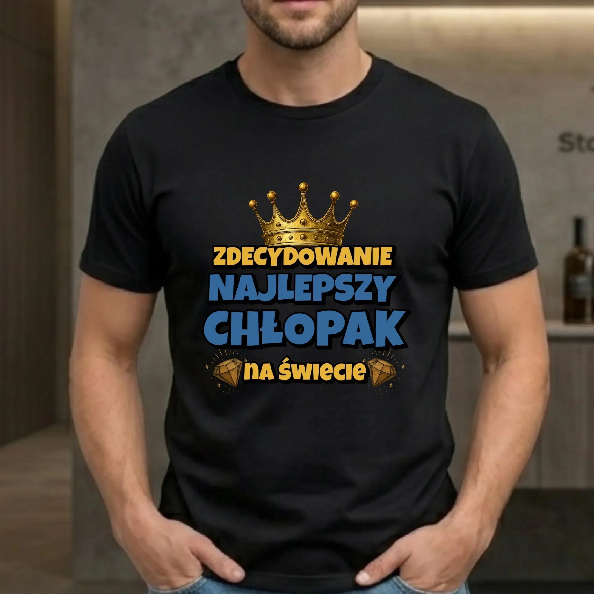 Zdecydowanie najlepszy chłopak na świecie | Koszulka męska dla chłopaka DCH21 - StoryCups.pl