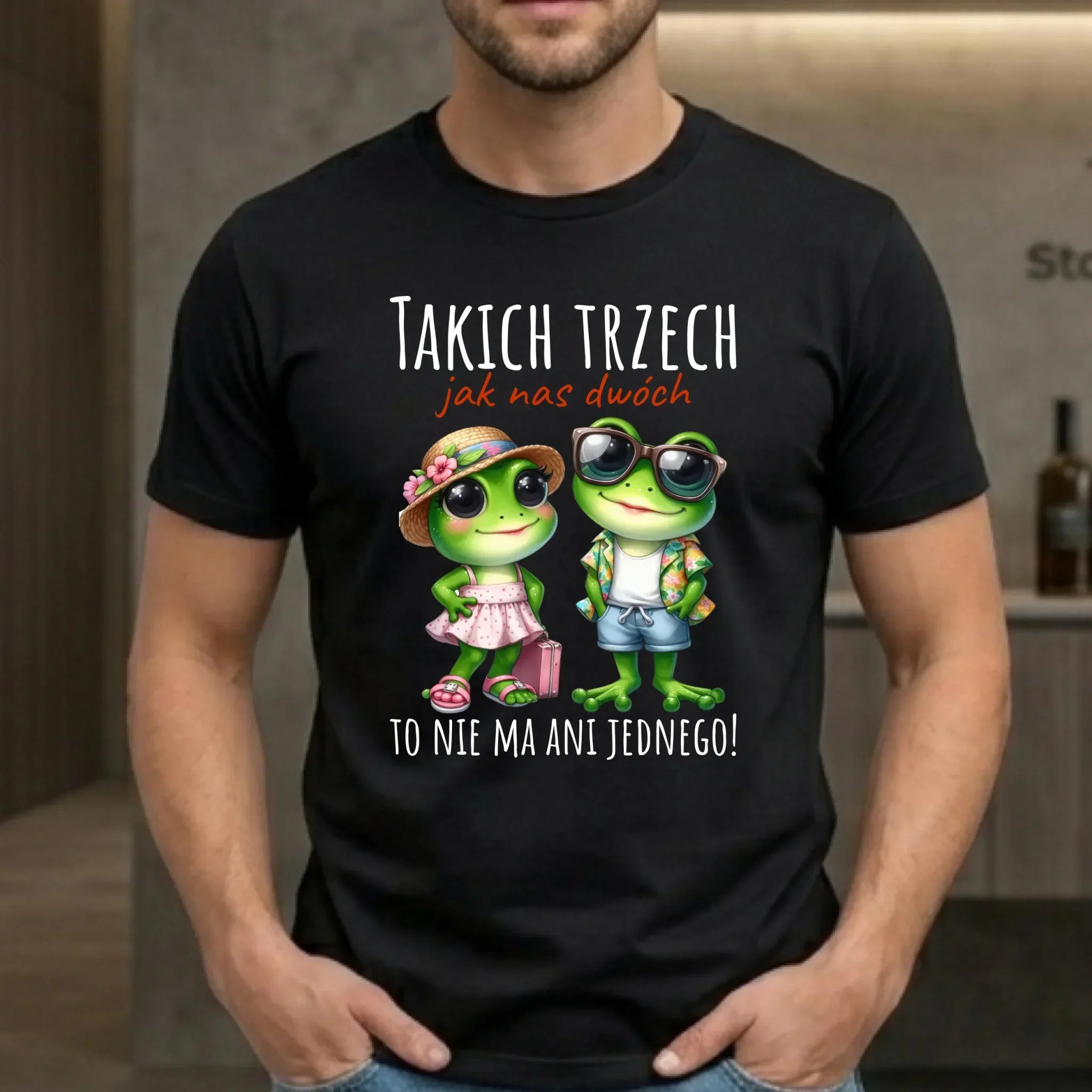 Koszulka męska - Żabki Takich trzech jak nas dwóch DCH11 - StoryCups.pl