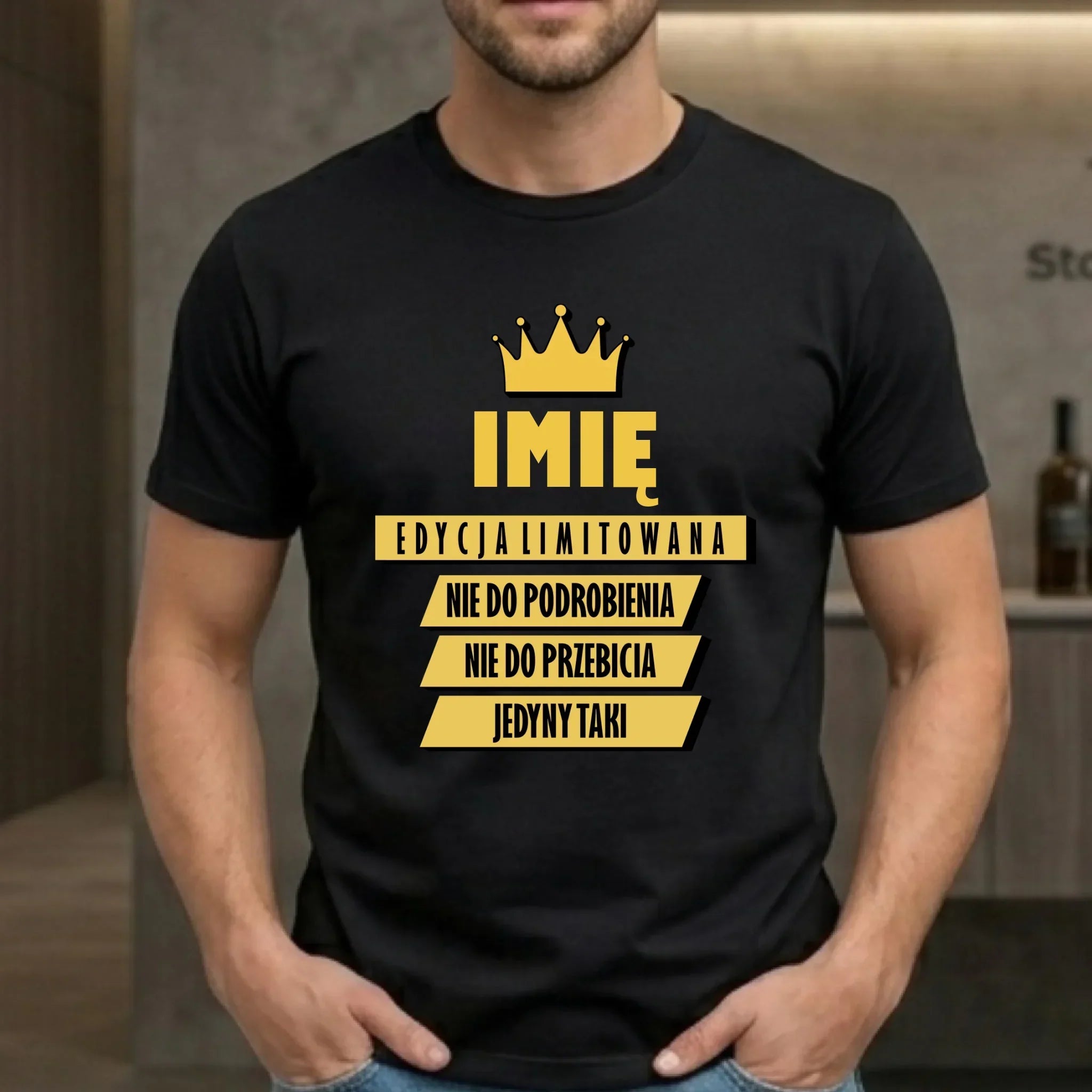 Koszulka męska - Edycja Limitowana - prezent dla niego - personalizowana DCH03 - StoryCups.pl