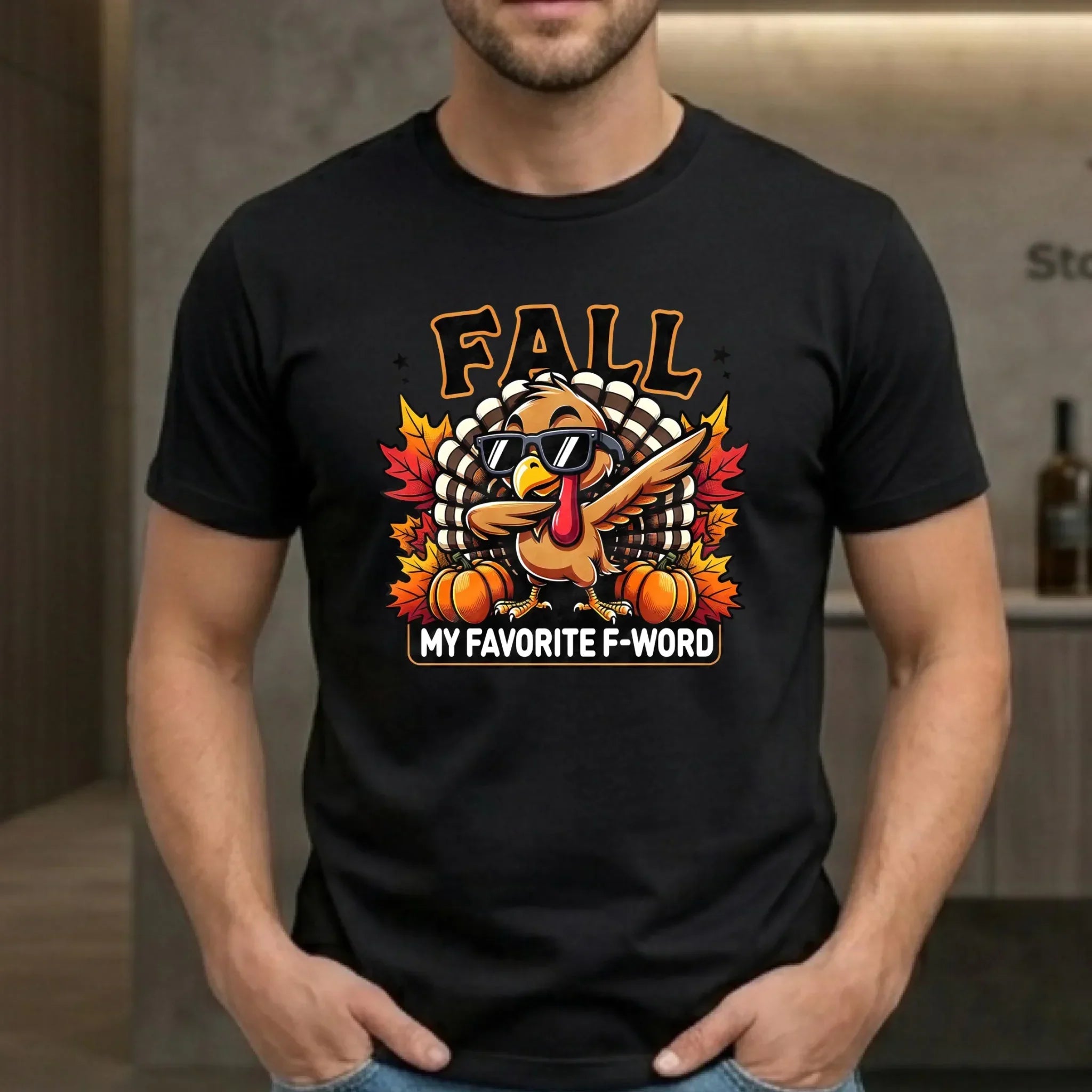 Koszulka męska jesienna - FALL my favorite F-word JS11 - StoryCups.pl