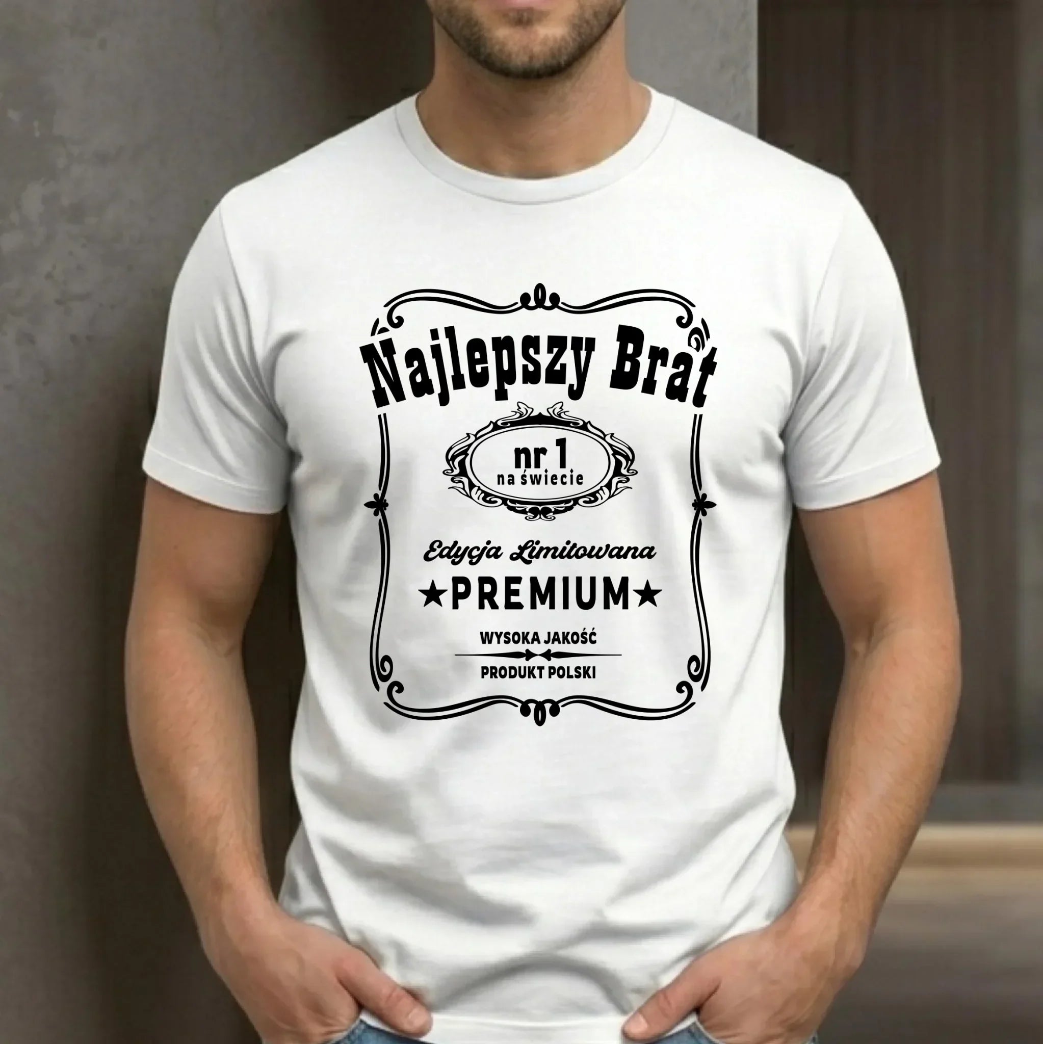 Koszulka męska dla brata - Najlepszy Brat Edycja Limitowana DB02 - StoryCups.pl